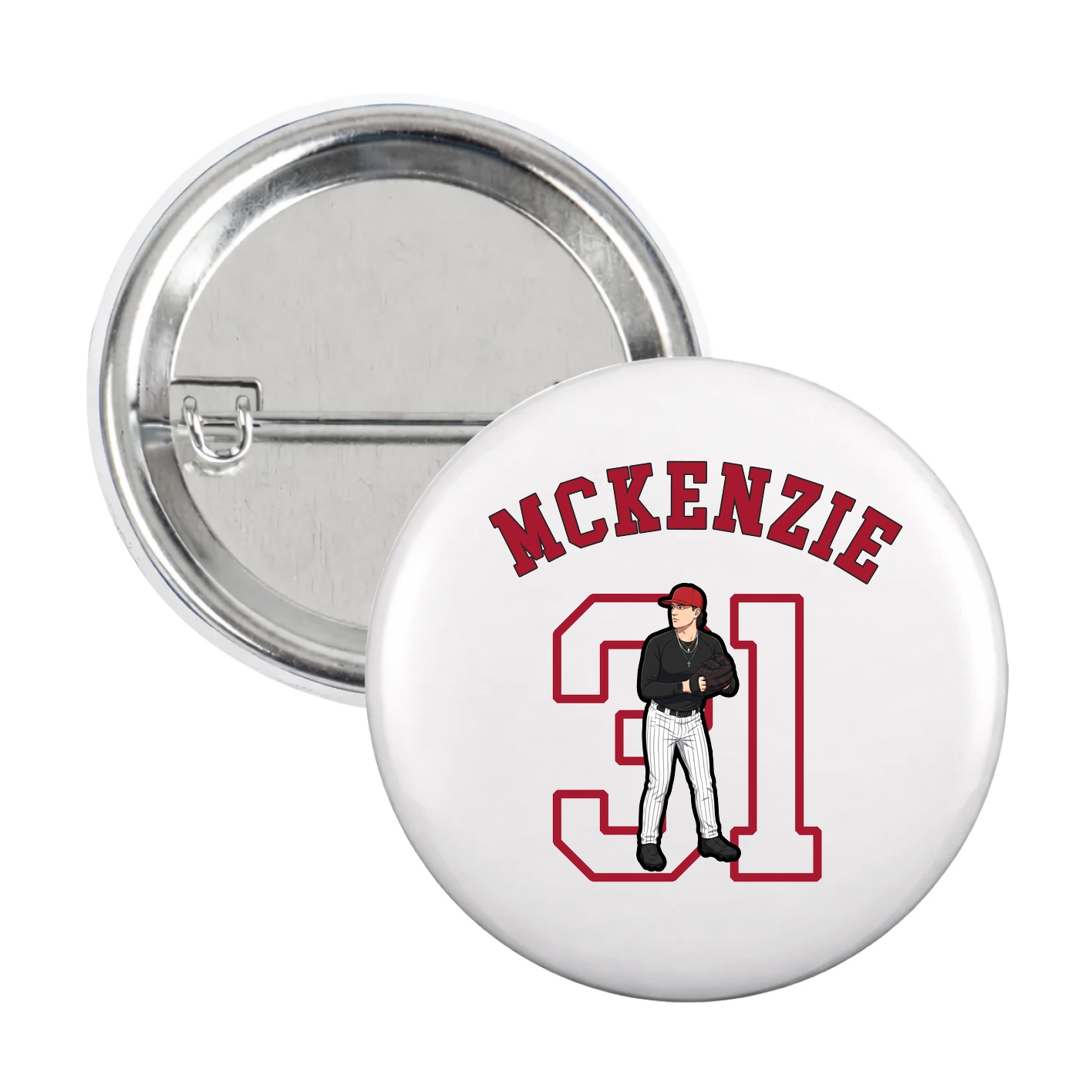 Game Day Button — Shirsey Arch in White