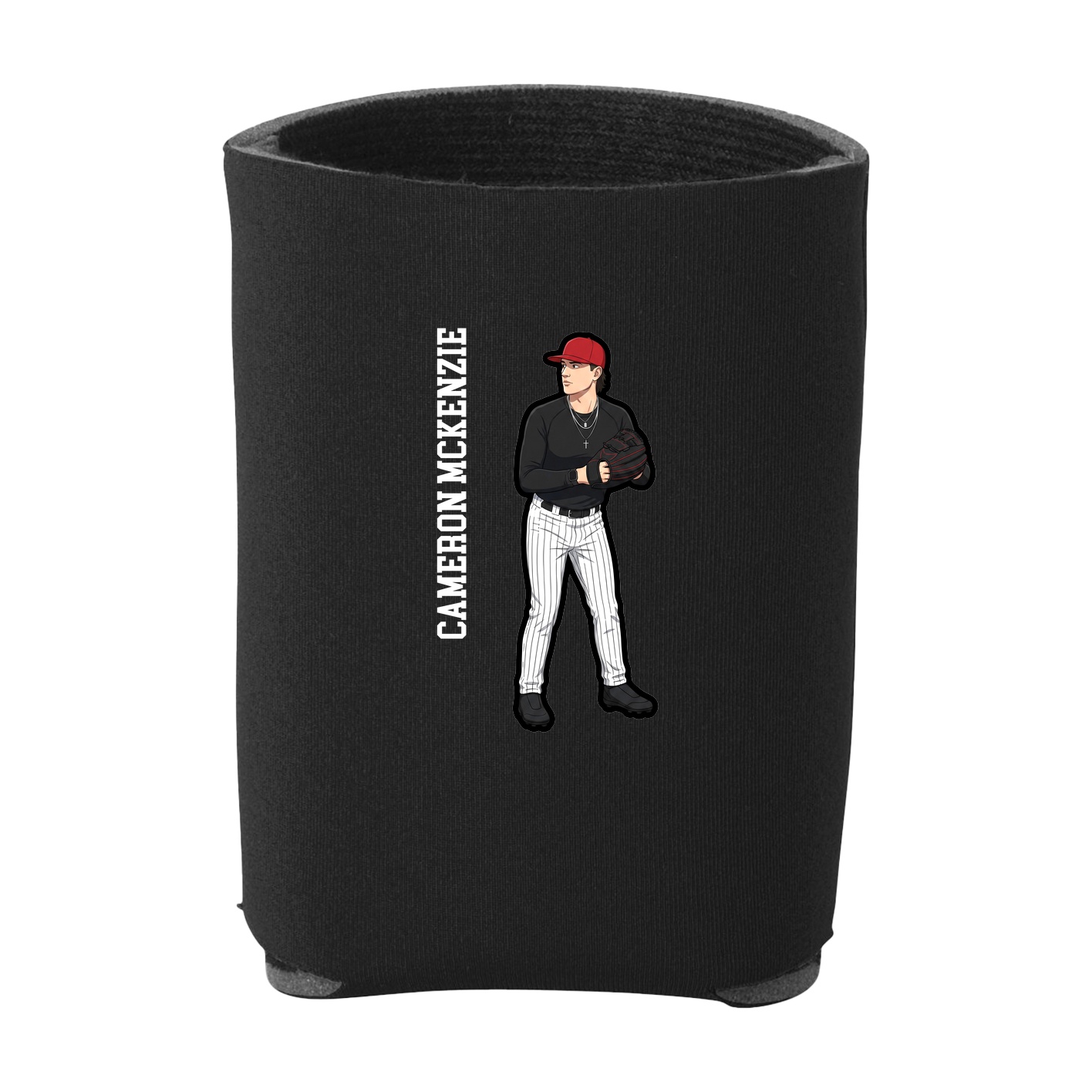 Can Holder — Name Vertical in Black