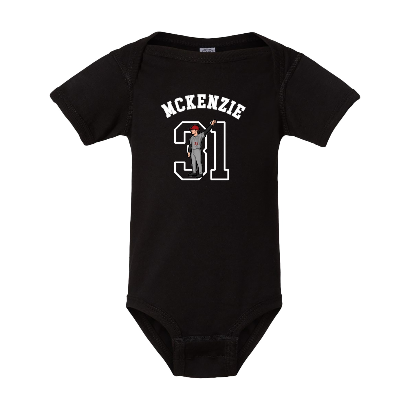 Baby Onesie — Shirsey Arch in Black