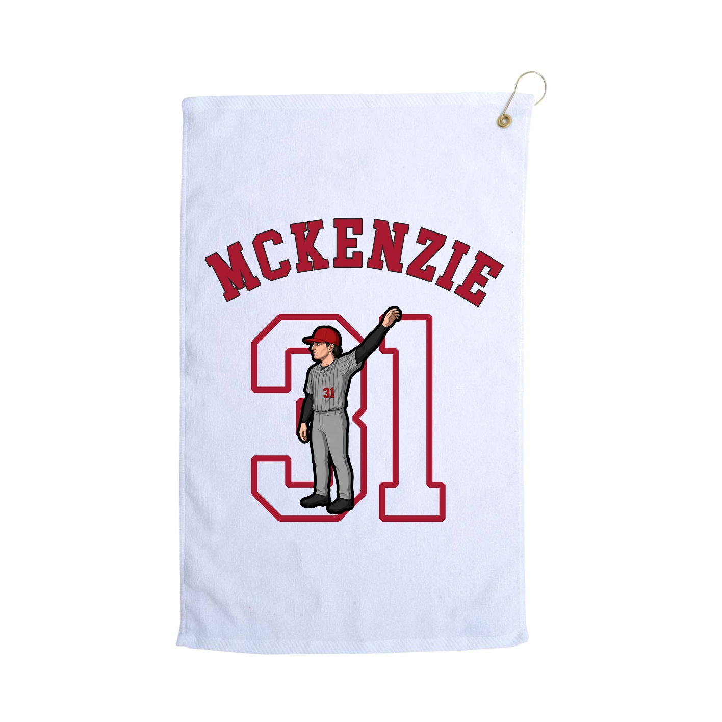 Golf Towel — Shirsey Arch in White
