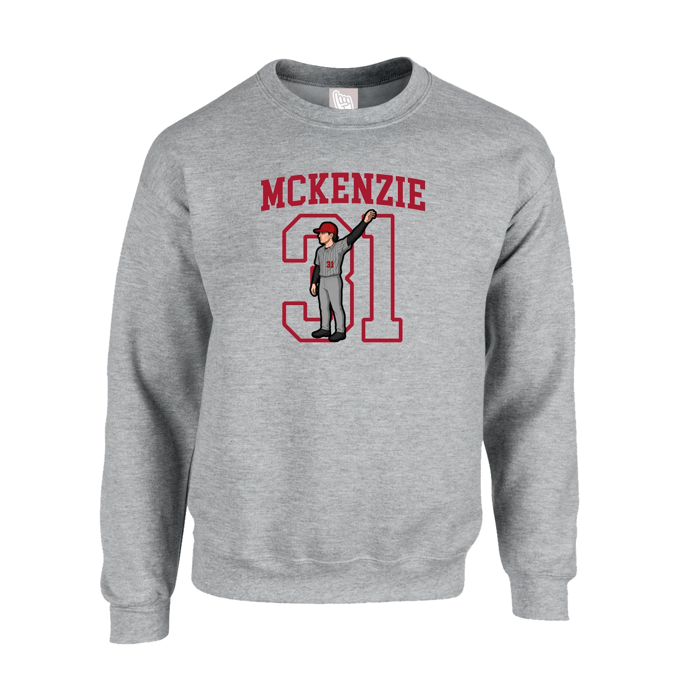 Fleece Crew — Shirsey in Grey