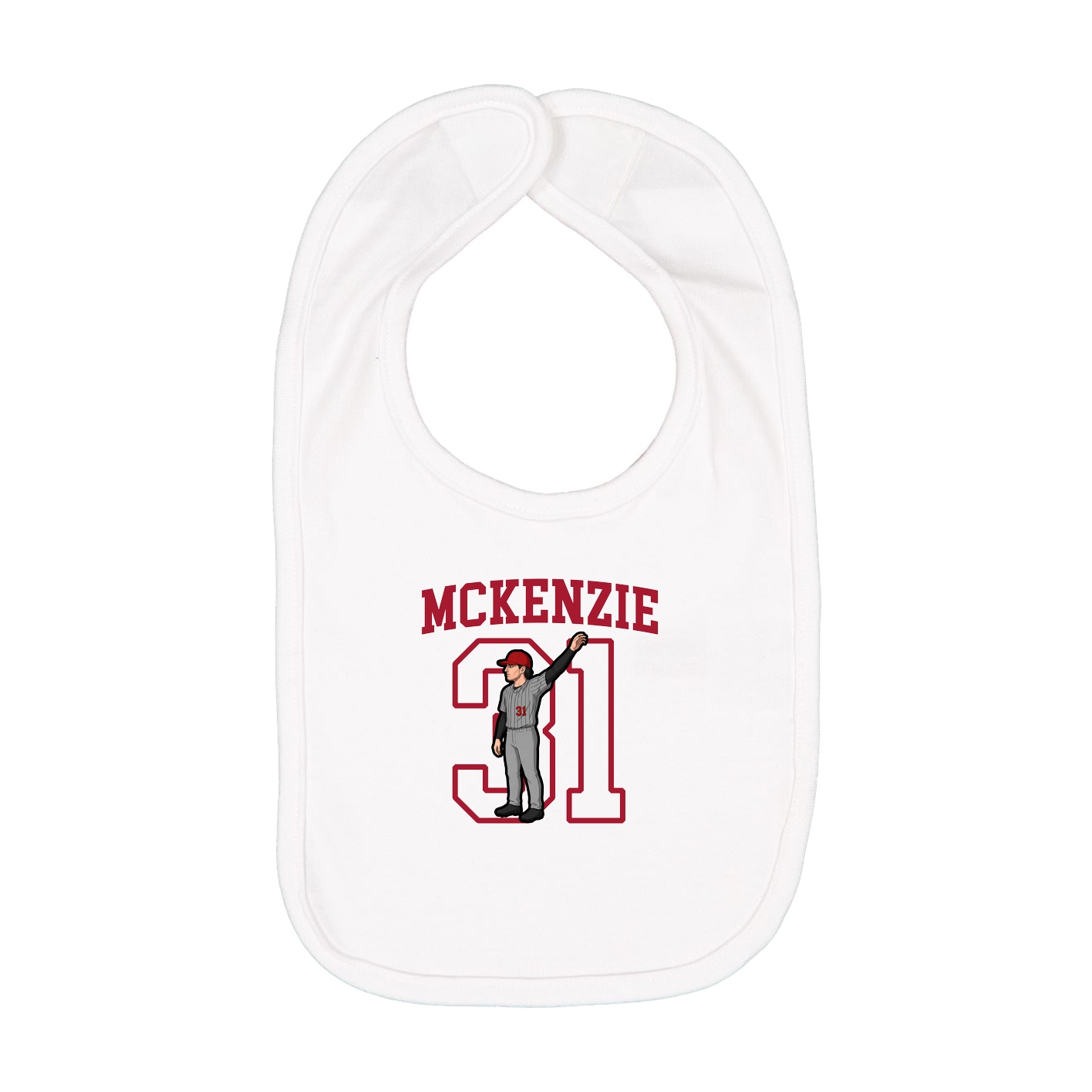 Infant Bib — Shirsey in White