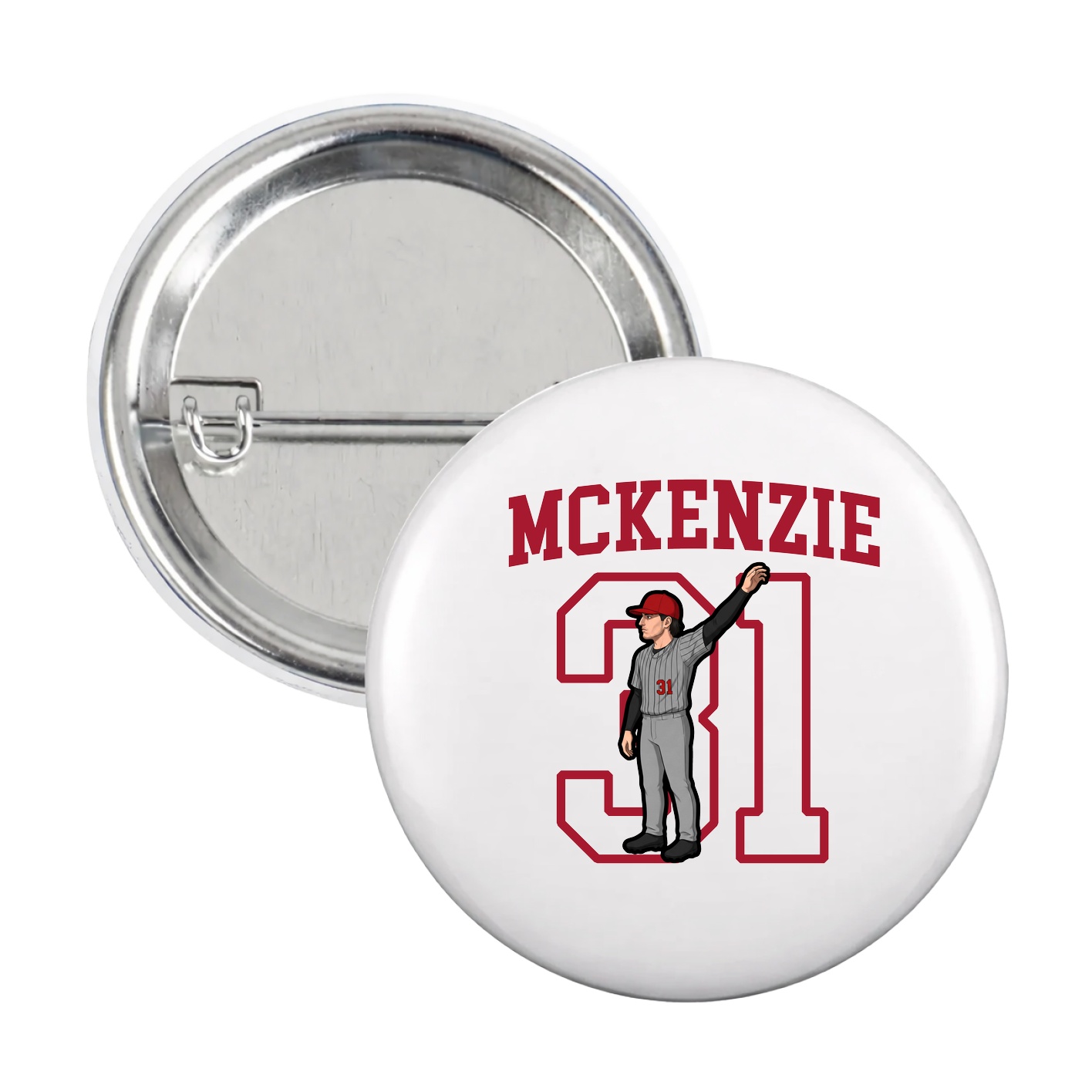 Game Day Button — Shirsey in White