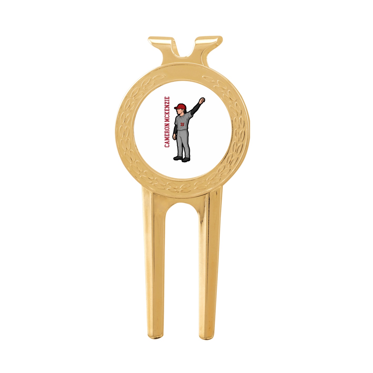 Divot Tool with Ball Marker — Name Vertical in Classic