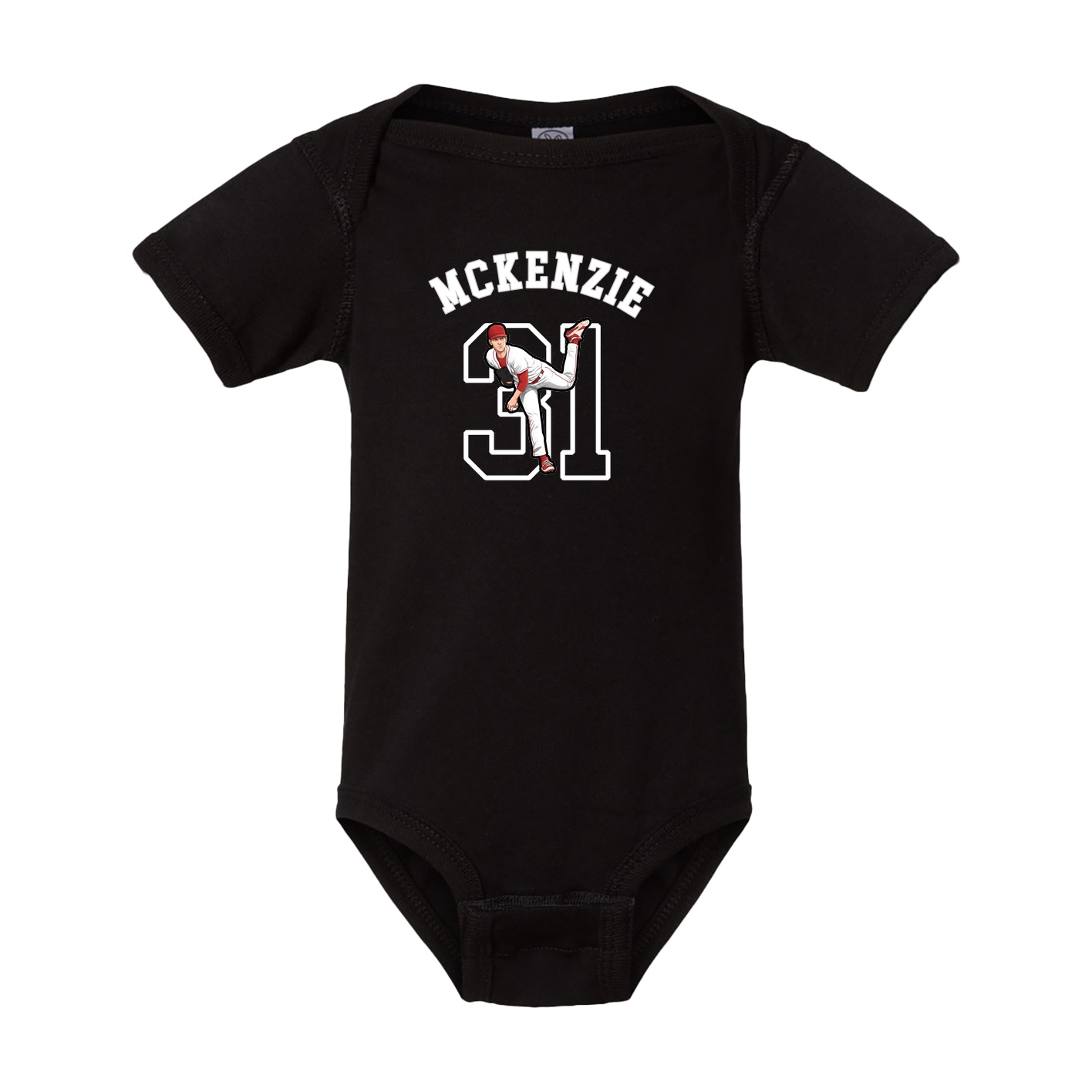 Baby Onesie — Shirsey Arch in Black