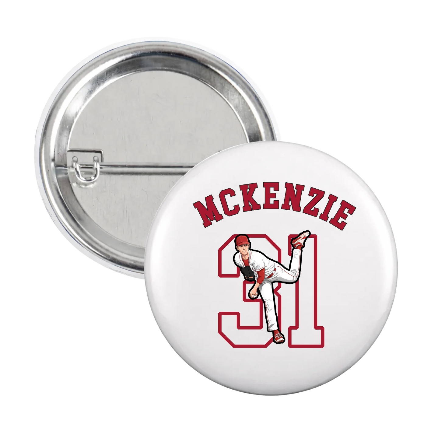 Game Day Button — Shirsey Arch in White