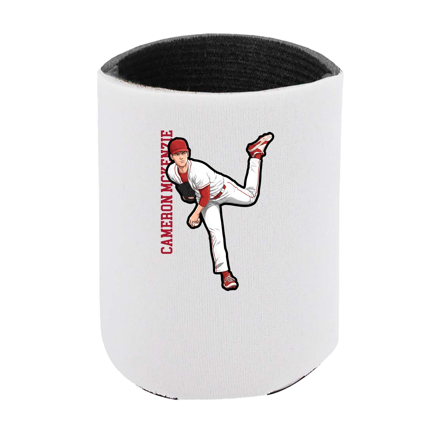 Can Holder — Name Vertical in White