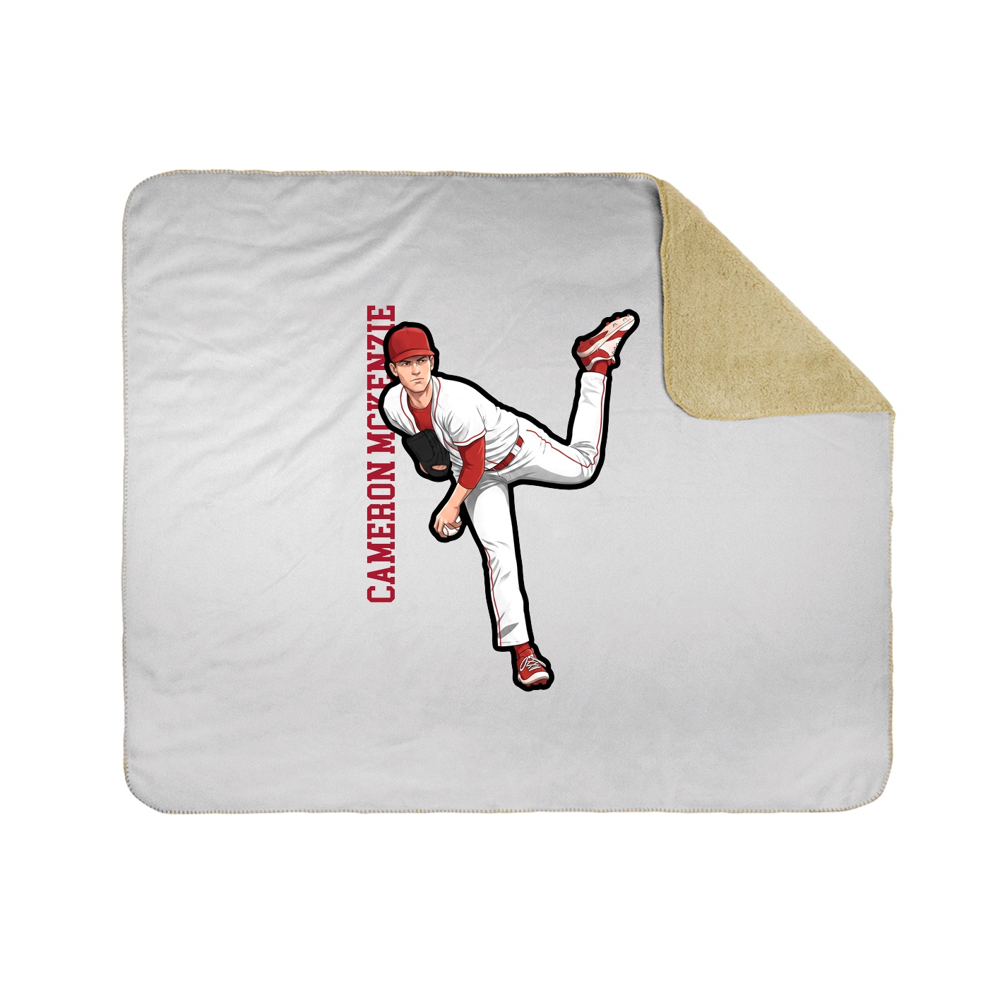 50x60 Sherpa Lined Throw Blanket