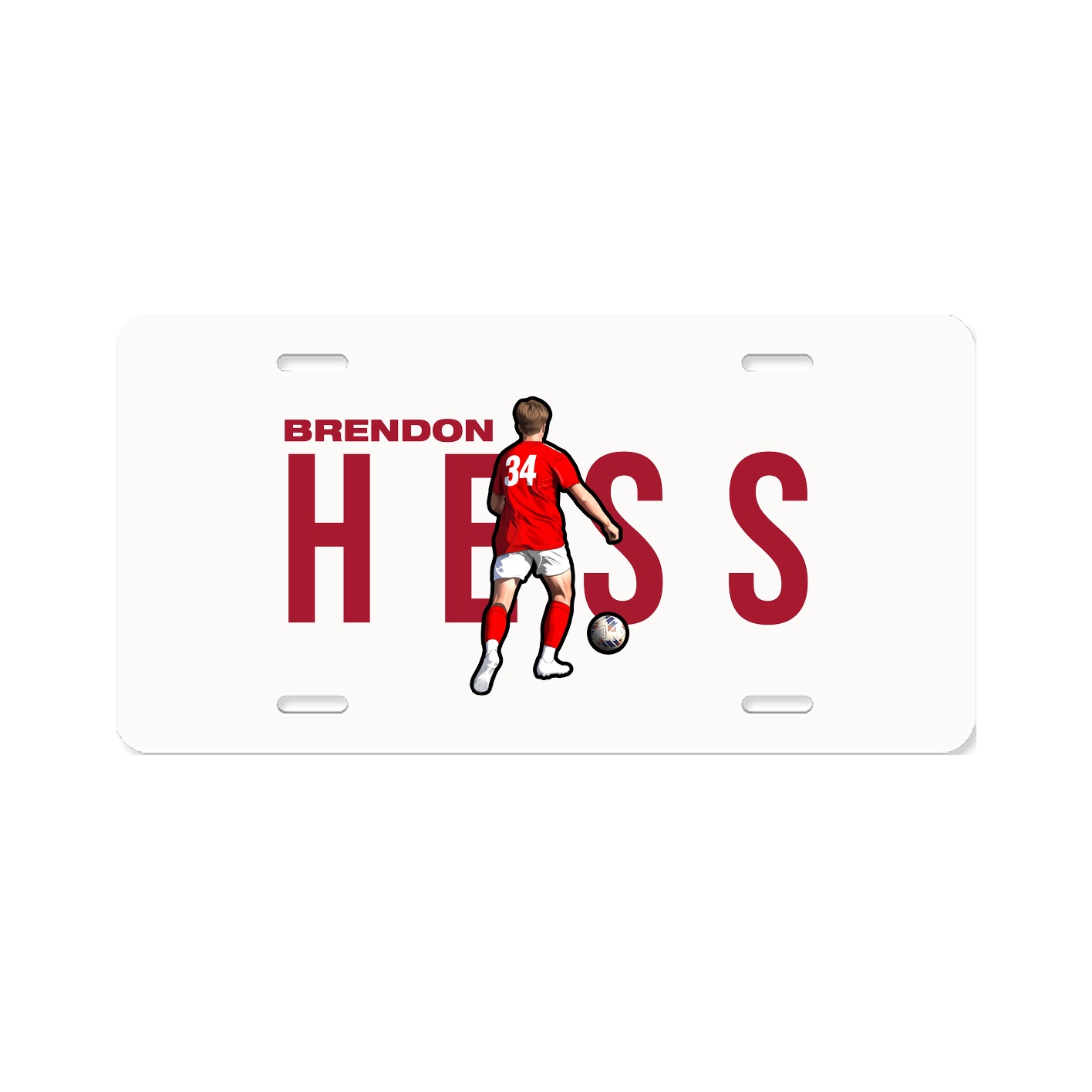 License Plate — Player Name in Classic
