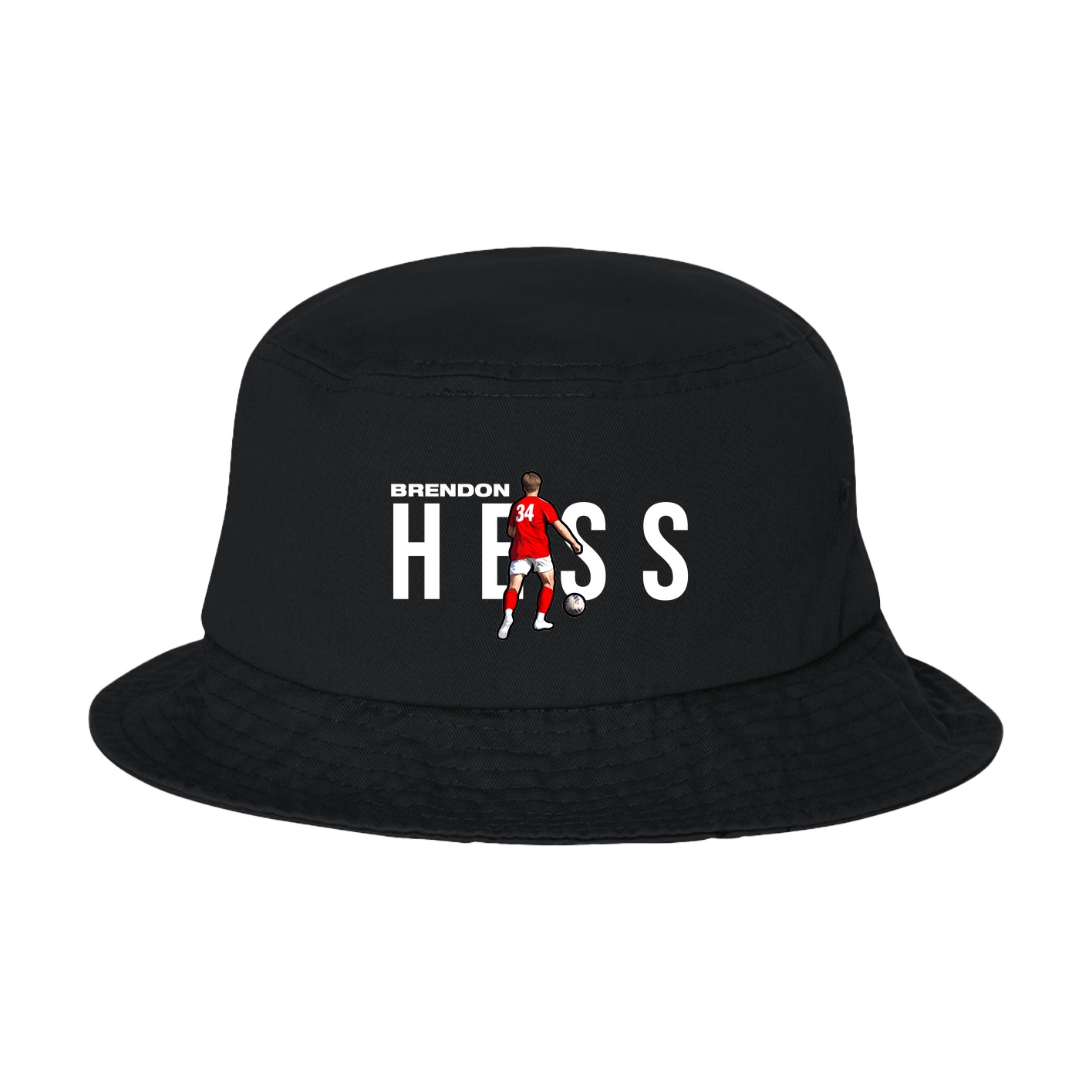 Bucket Cap — Player Name in Black