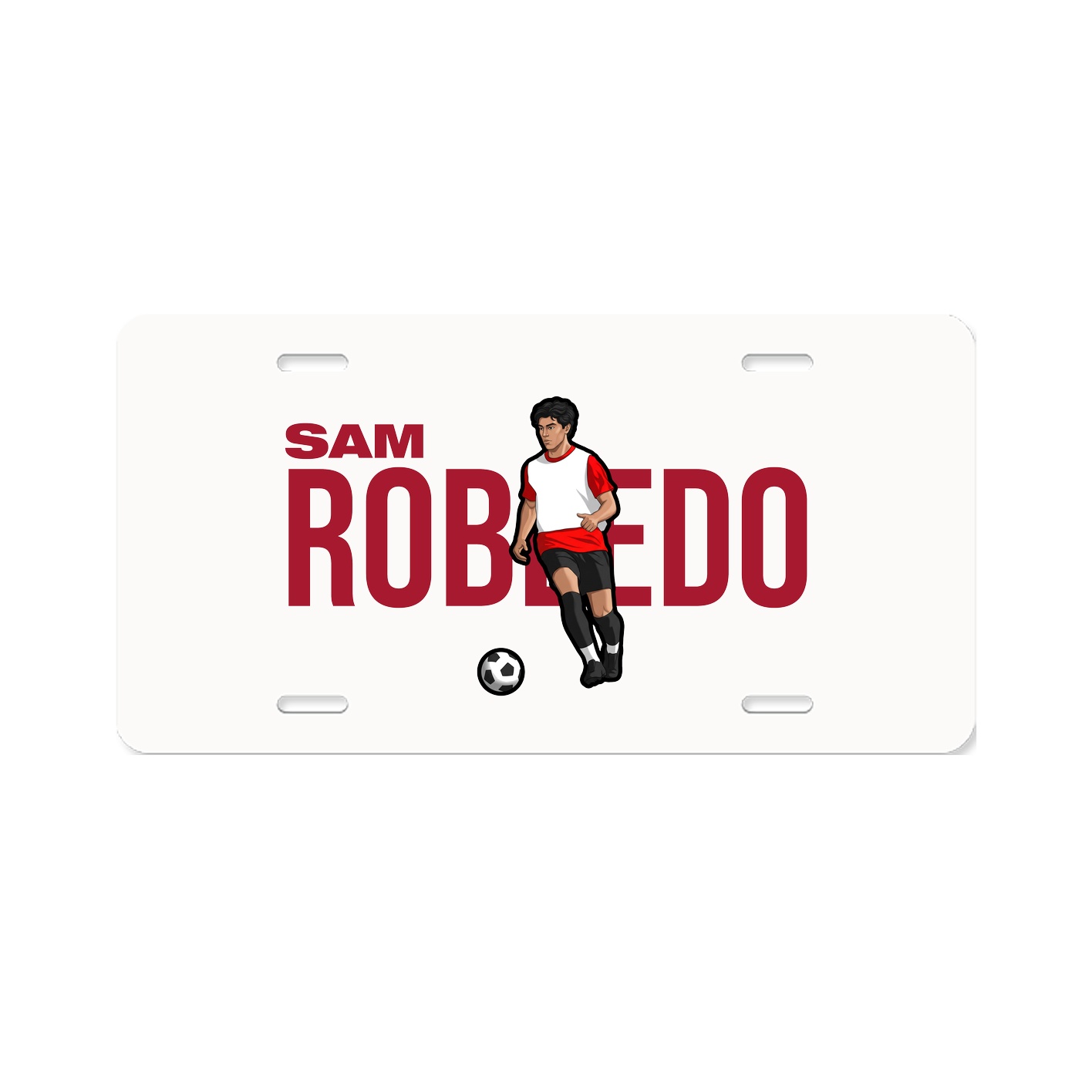 License Plate — Player Name in Classic