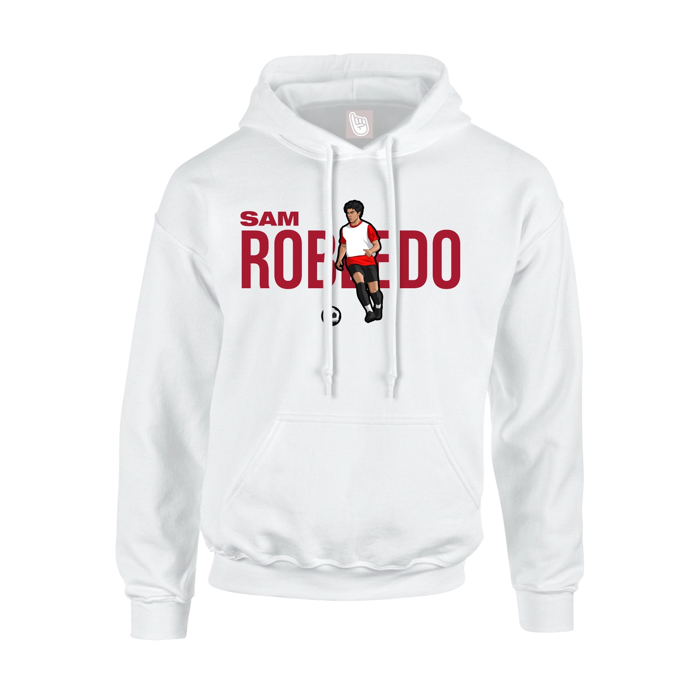 Youth Hoodie — Player Name in White