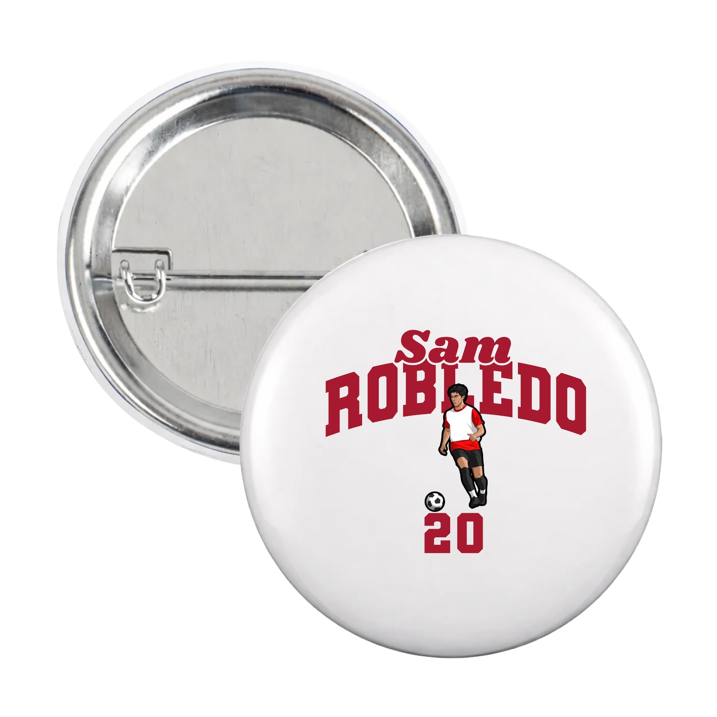 Game Day Button — Signature Arch in White