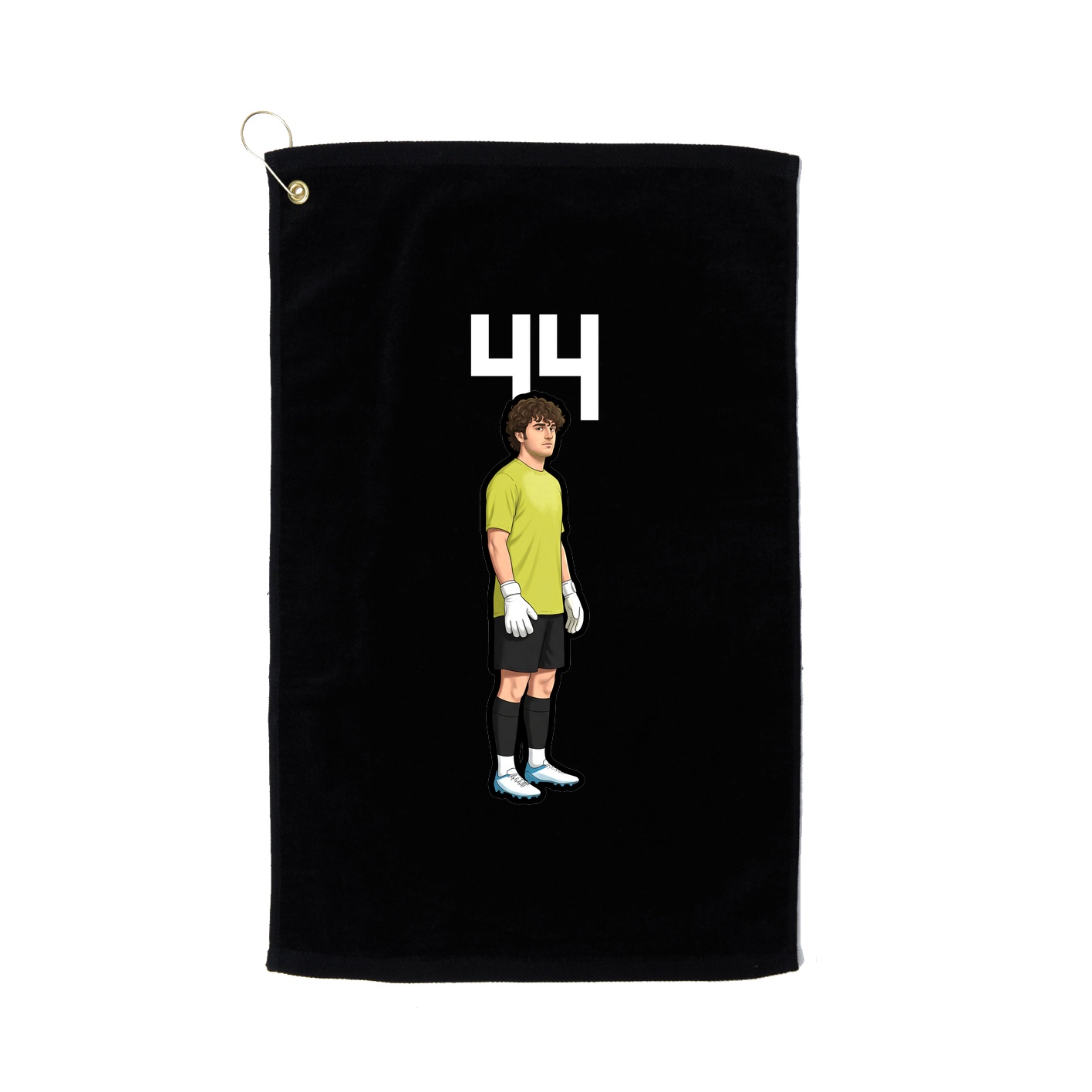 Golf Towel — Number Top in Black