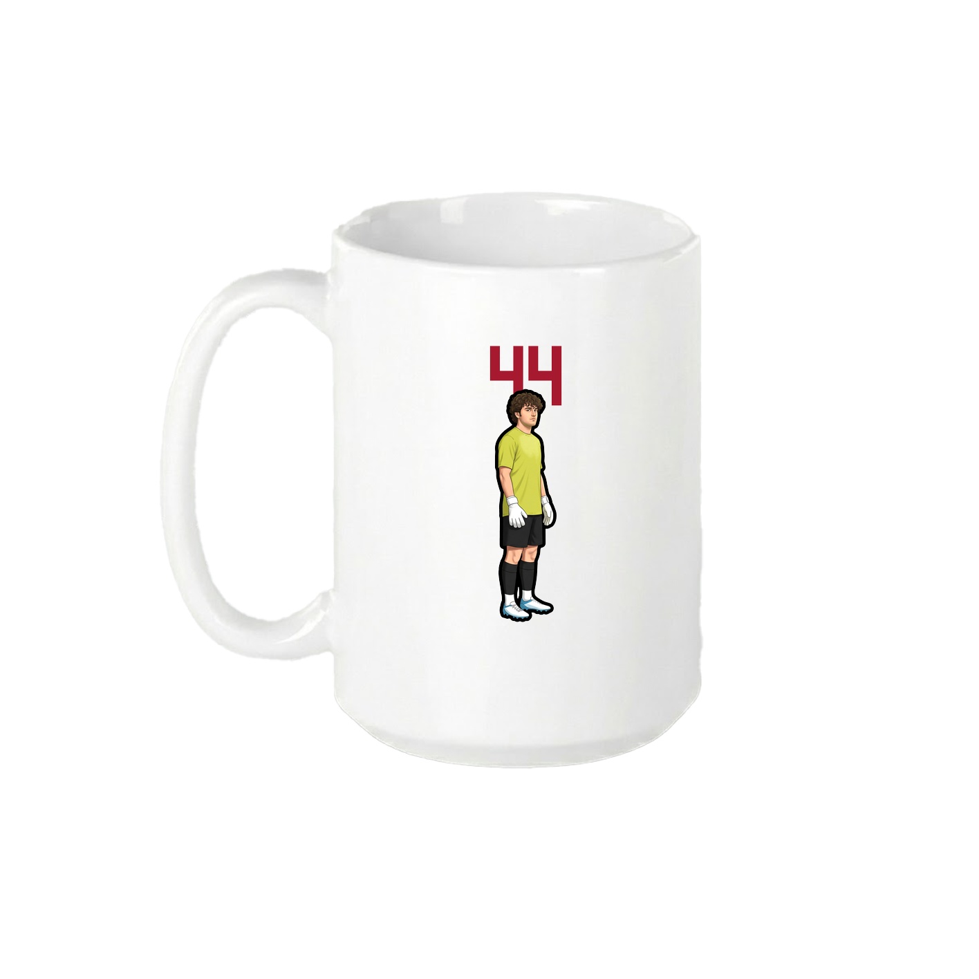 15oz Coffee Mug — Number Top in White