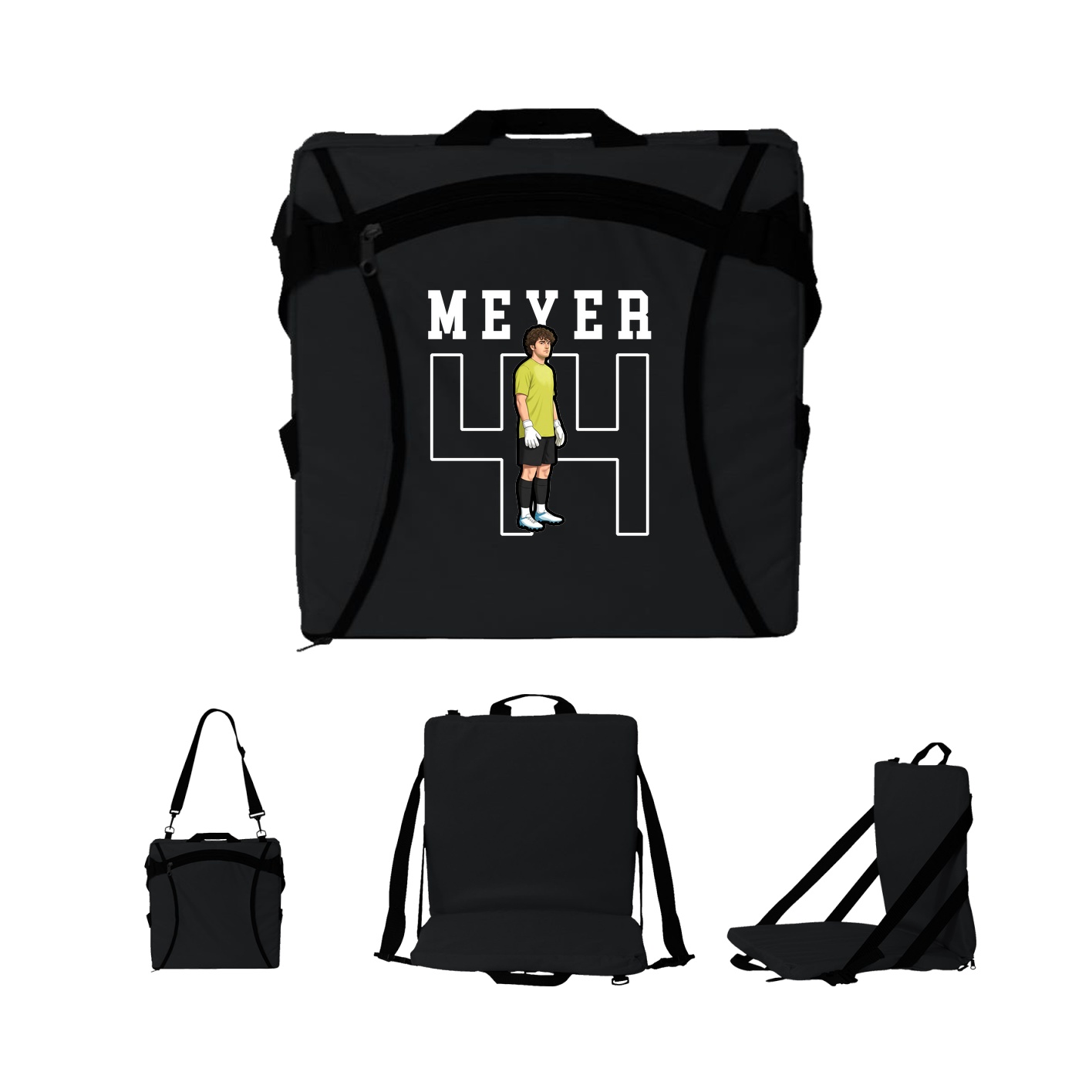 Folding Stadium Seat — Shirsey in Black