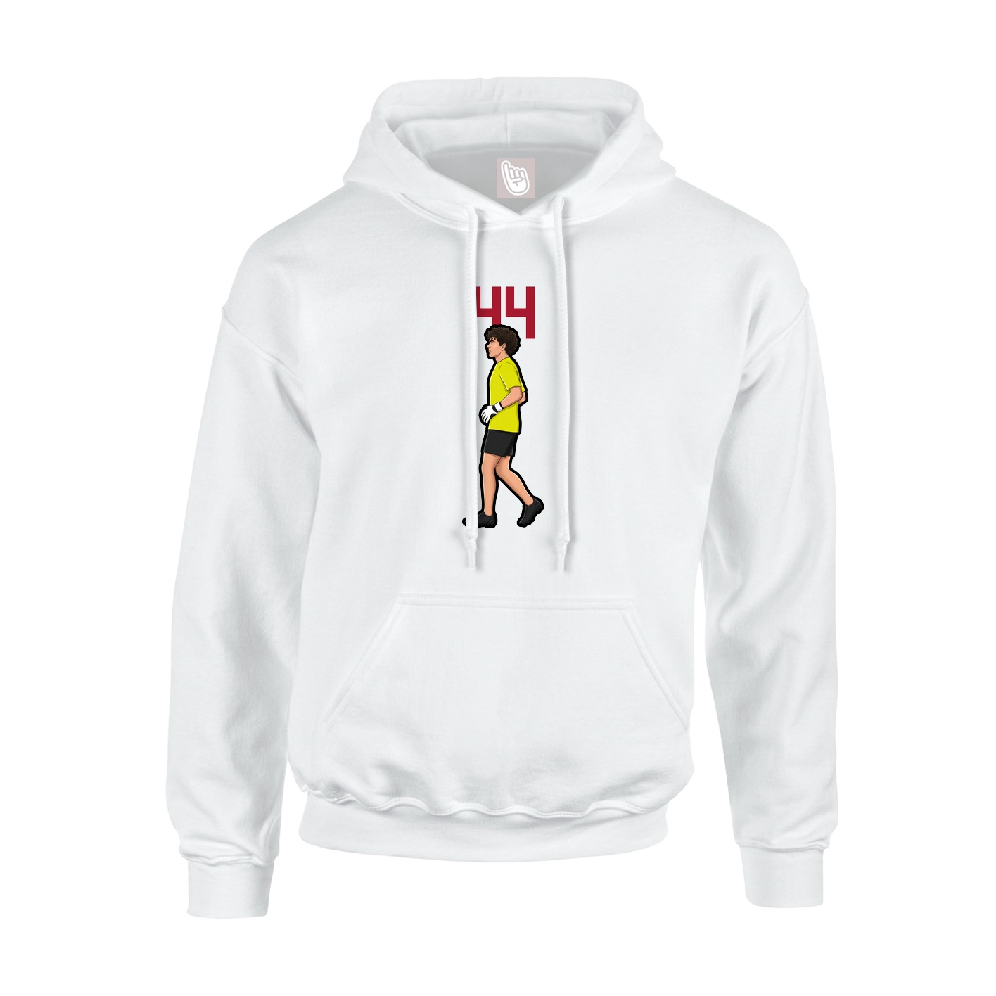 Hoodie — Number Top in White