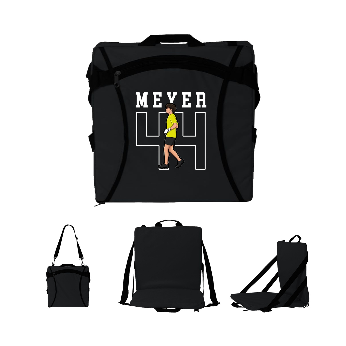 Folding Stadium Seat — Shirsey in Black