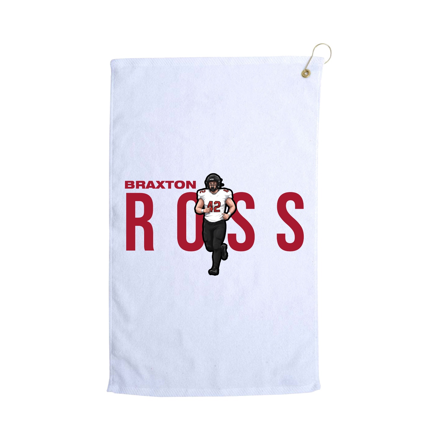 Golf Towel — Player Name in White
