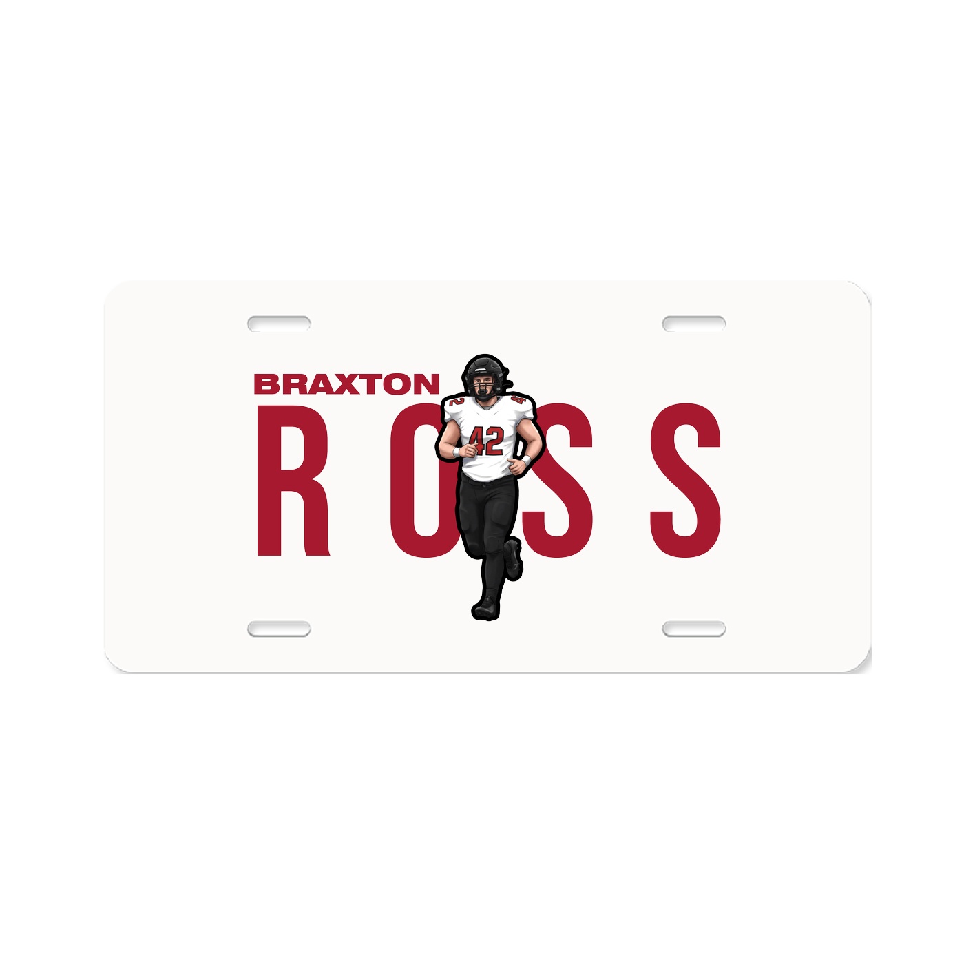 License Plate — Player Name in Classic