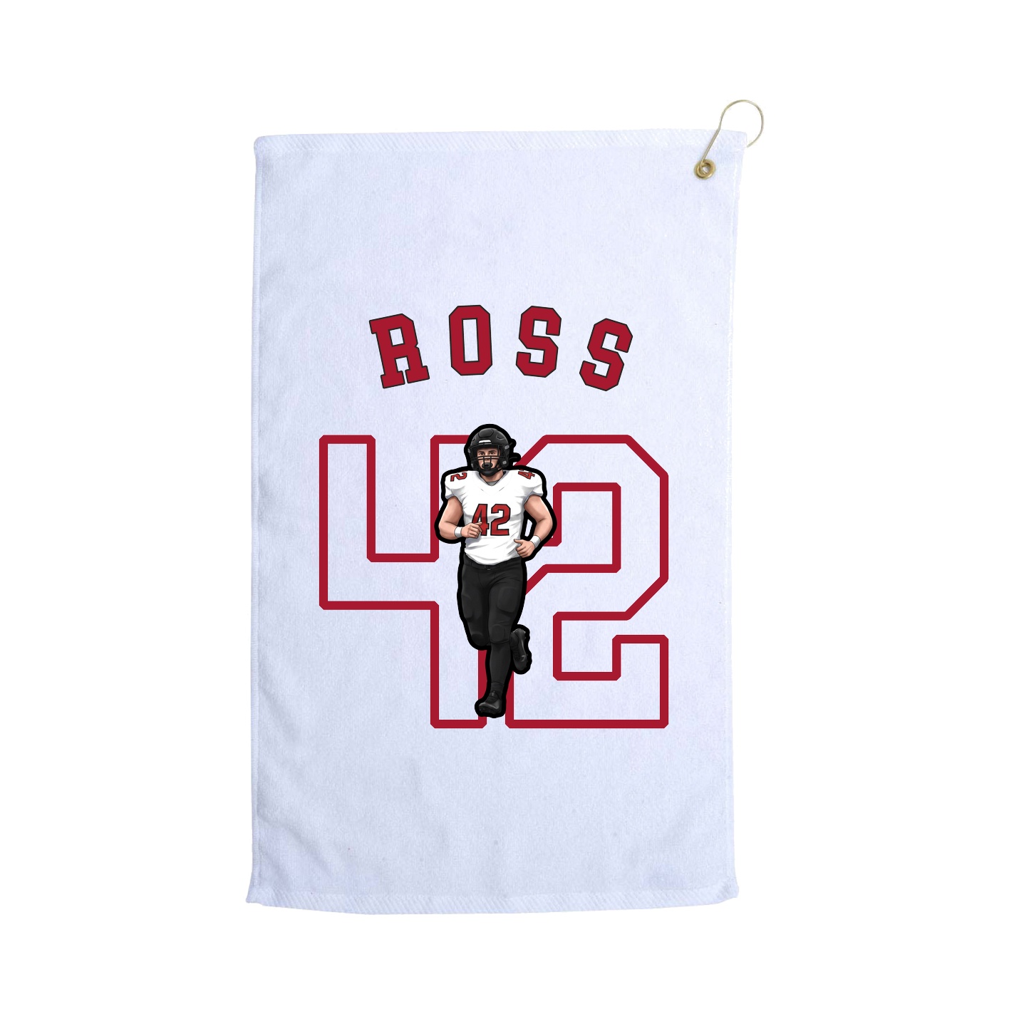 Golf Towel — Shirsey Arch in White
