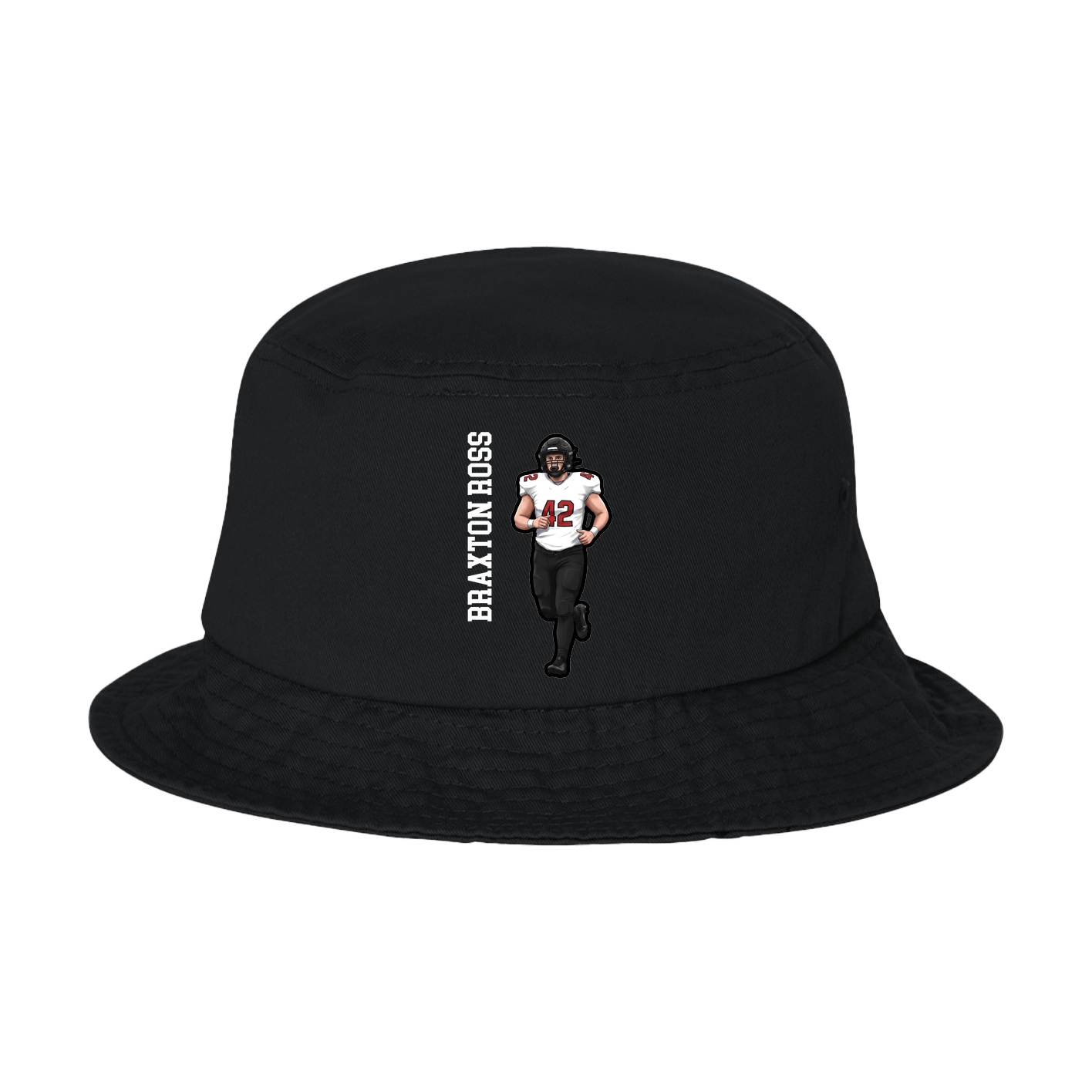 Bucket Cap — Name Vertical in Black