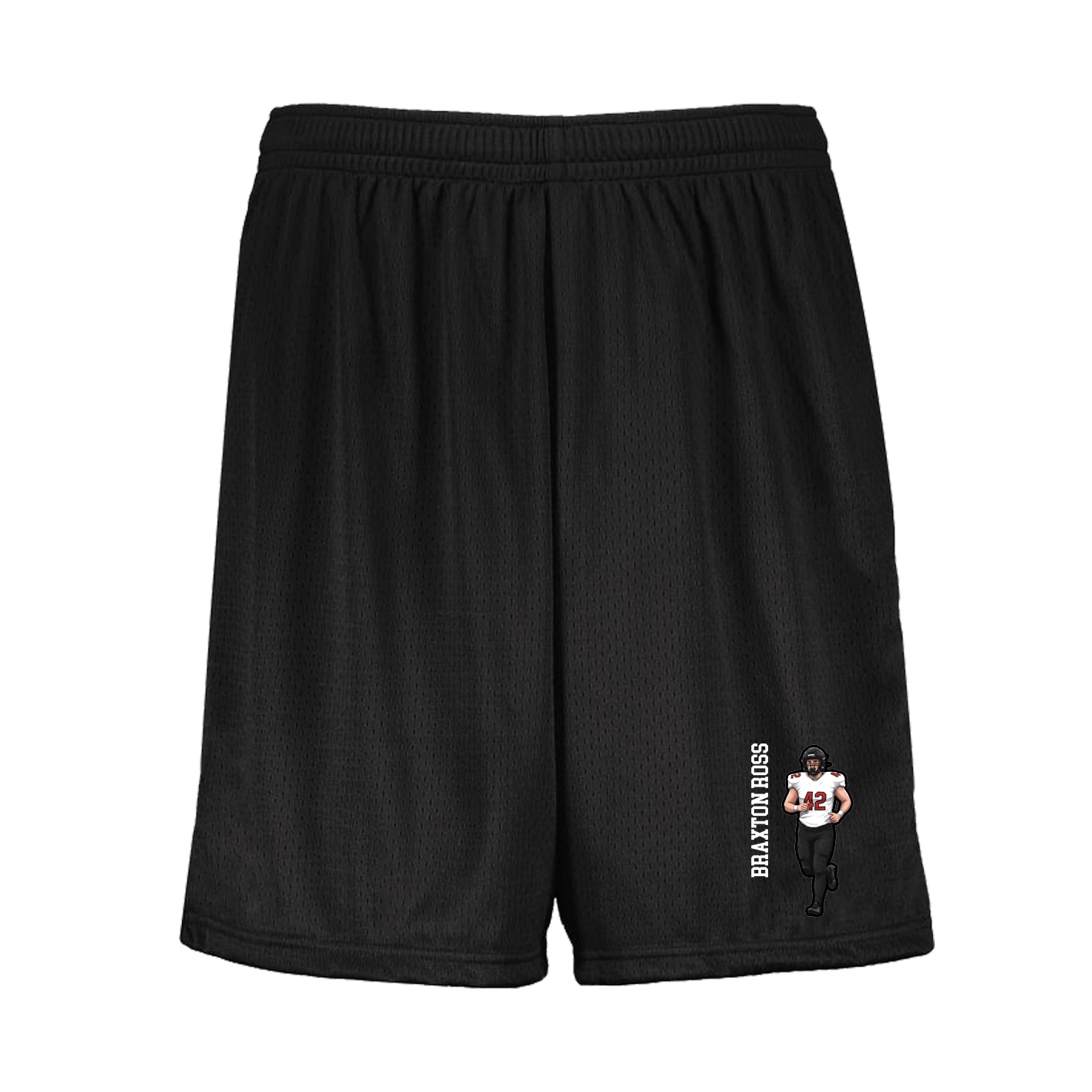 Shorts — Name Vertical in Black