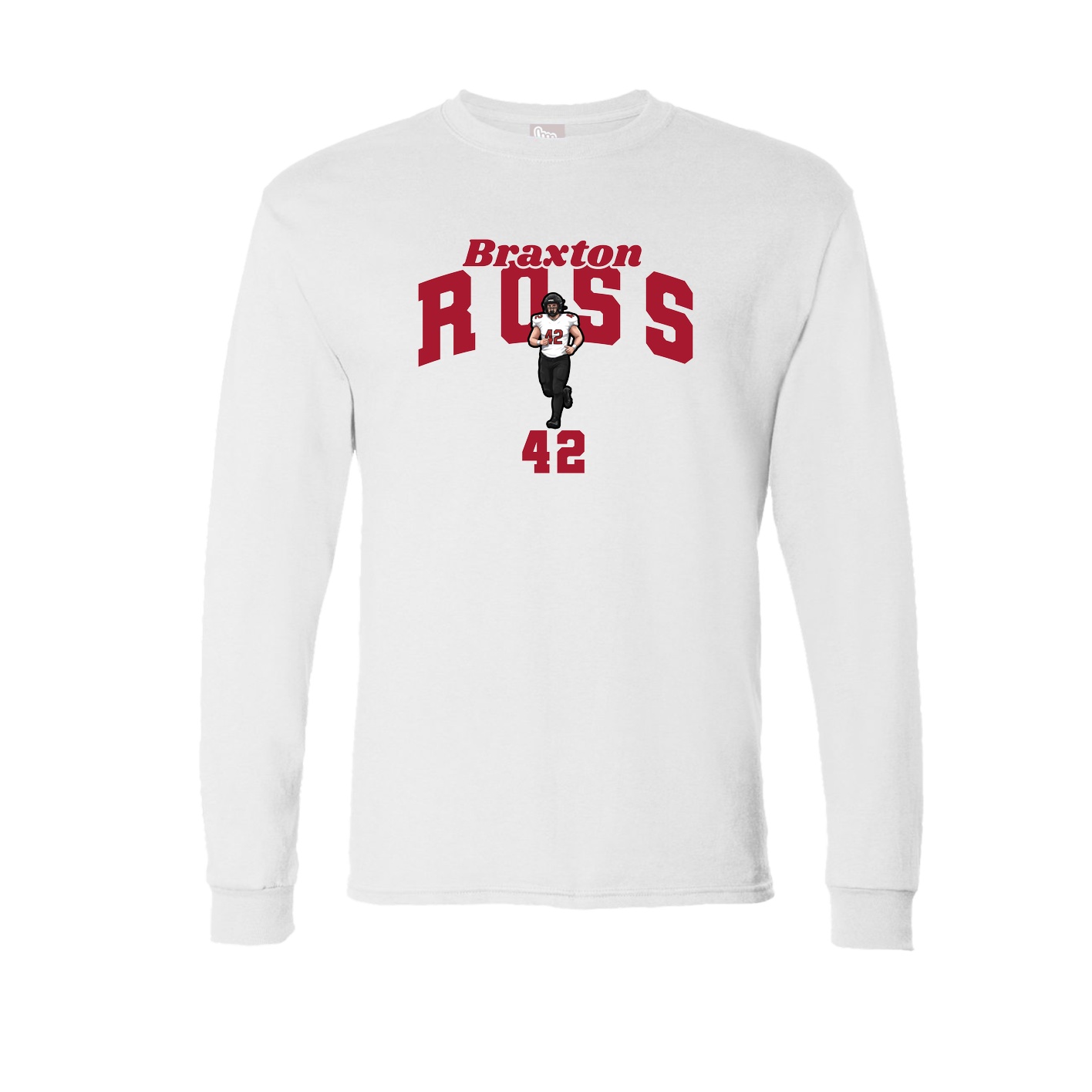 Long Sleeve Tee — Signature Arch in White