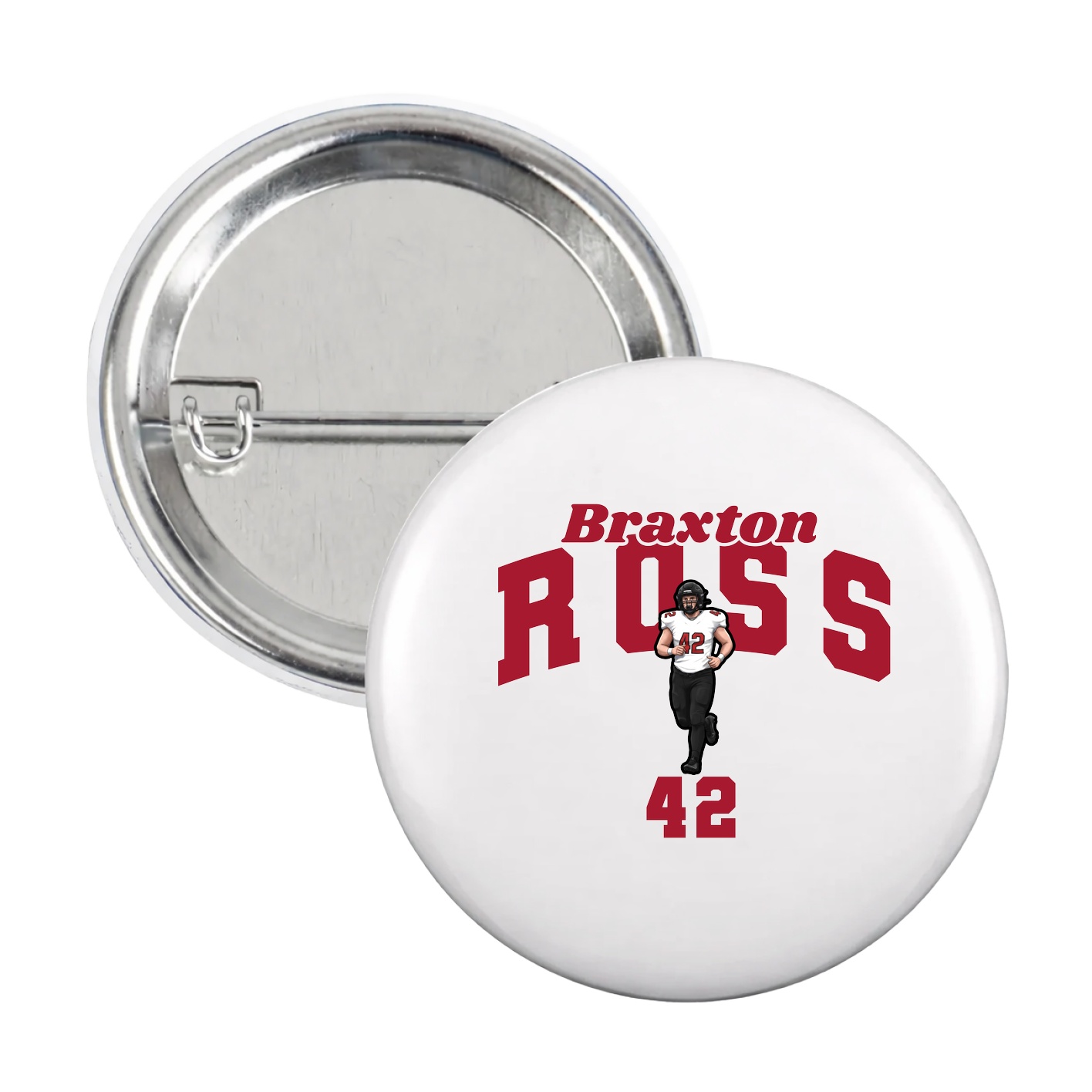 Game Day Button — Signature Arch in White