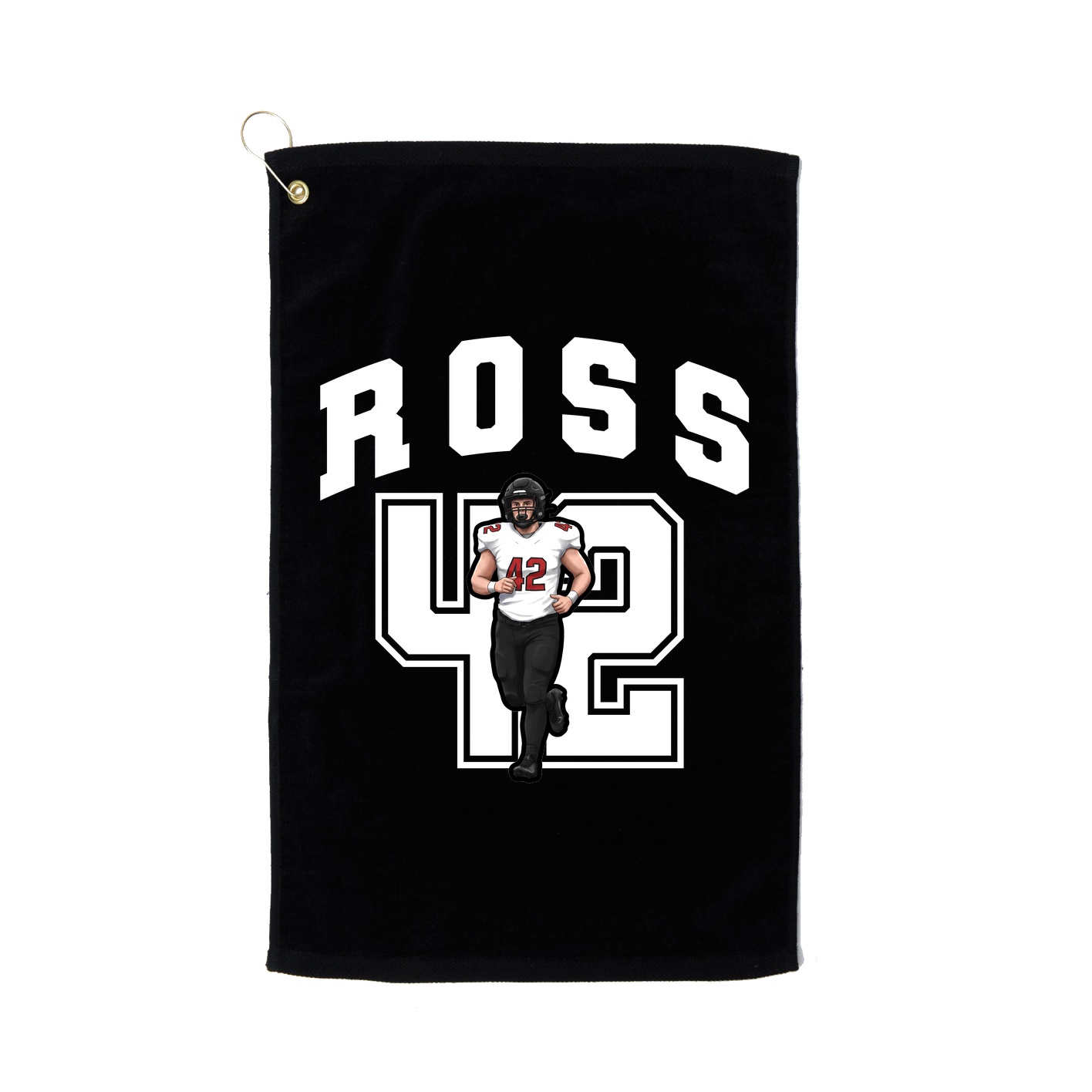 Golf Towel — Number in Black