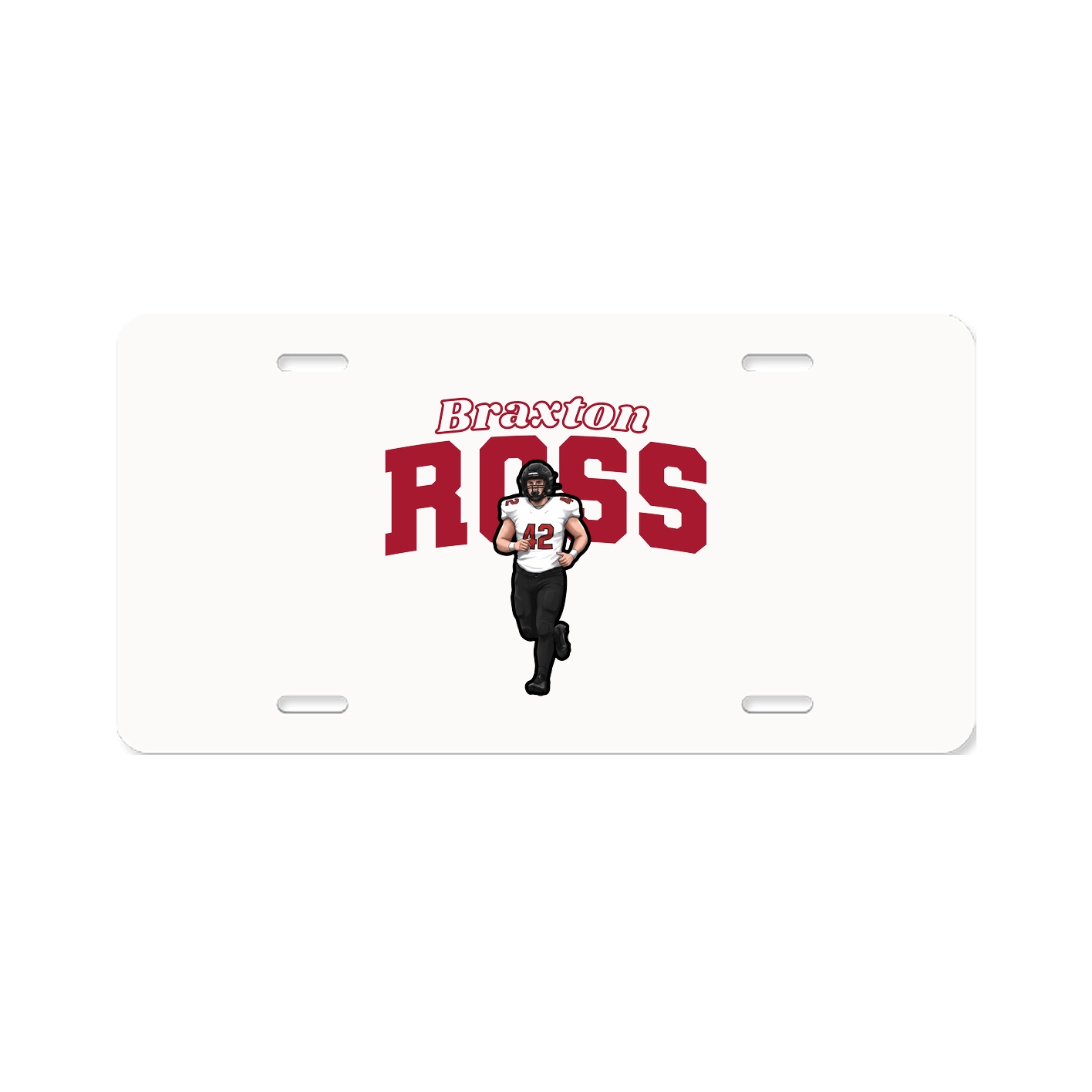 License Plate — Name Arch in Classic