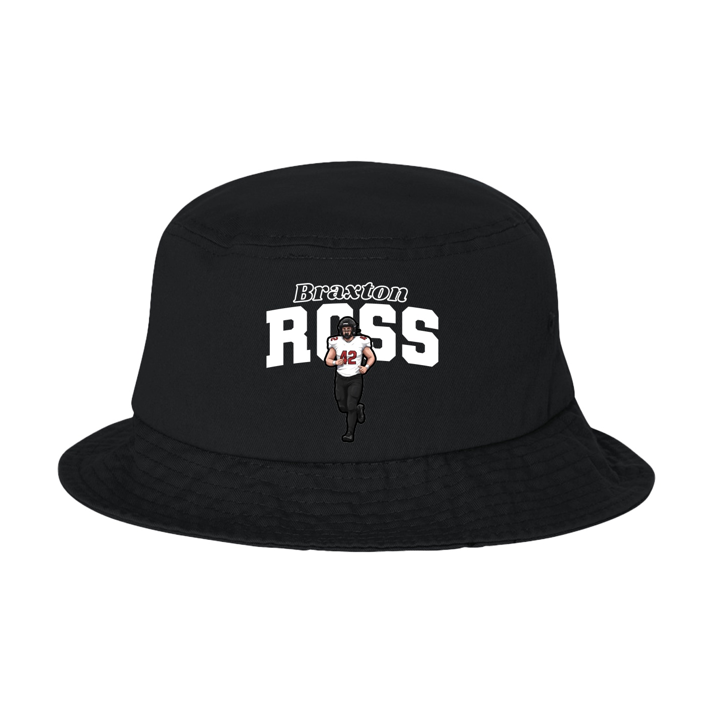 Bucket Cap — Name Arch in Black