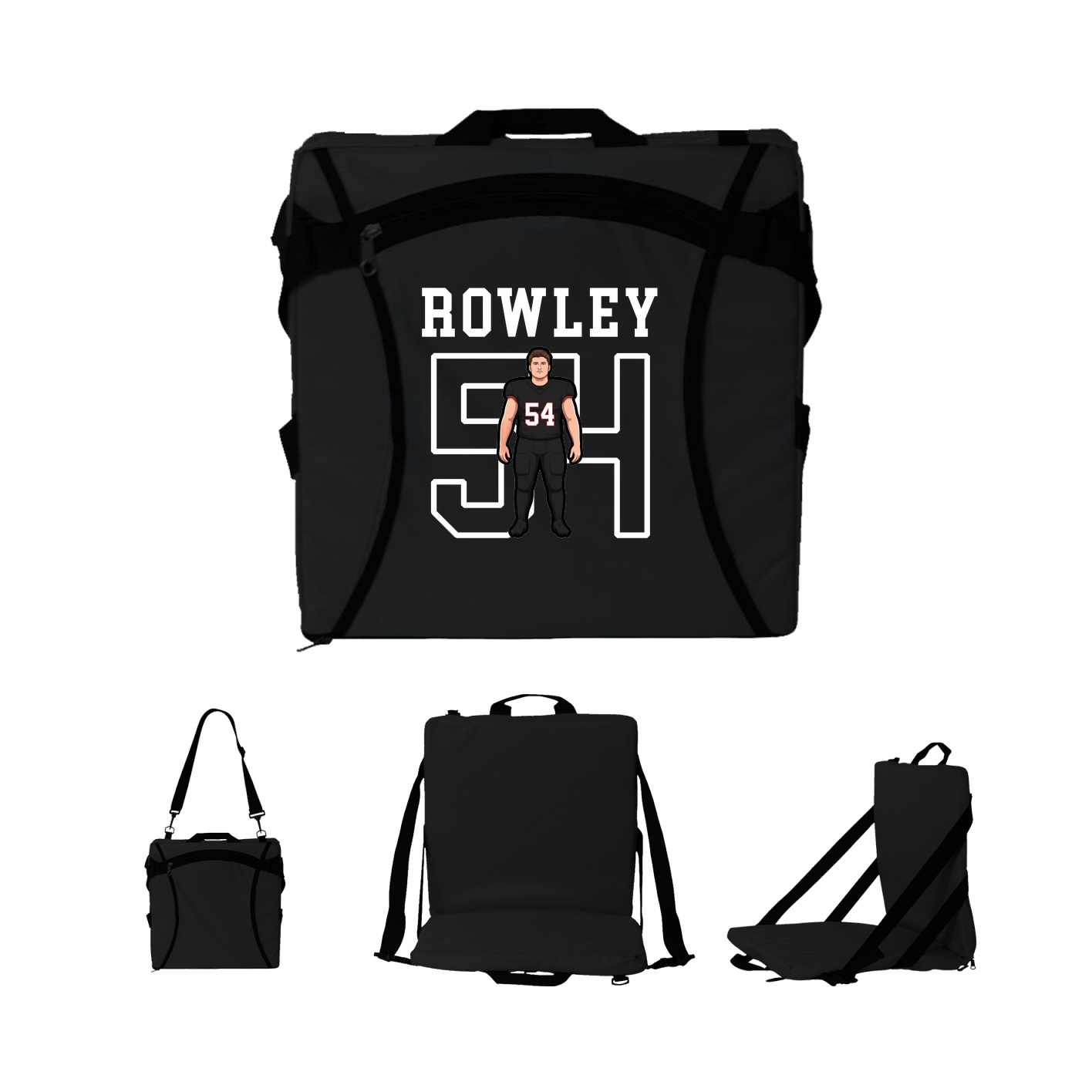 Folding Stadium Seat — Shirsey in Black