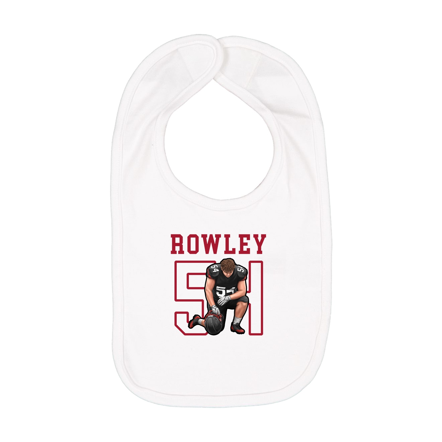 Infant Bib — Shirsey in White