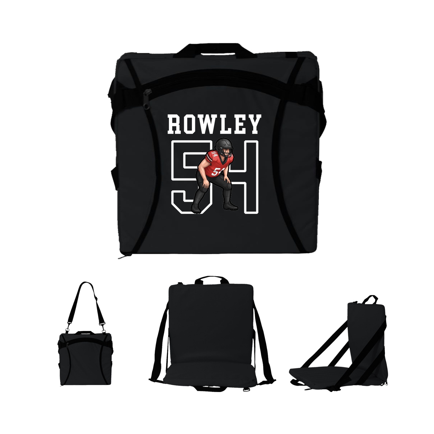Folding Stadium Seat — Shirsey in Black