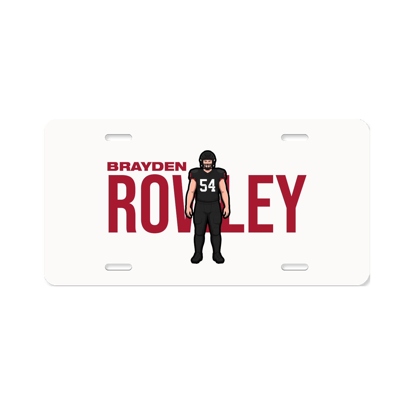 License Plate — Player Name in Classic