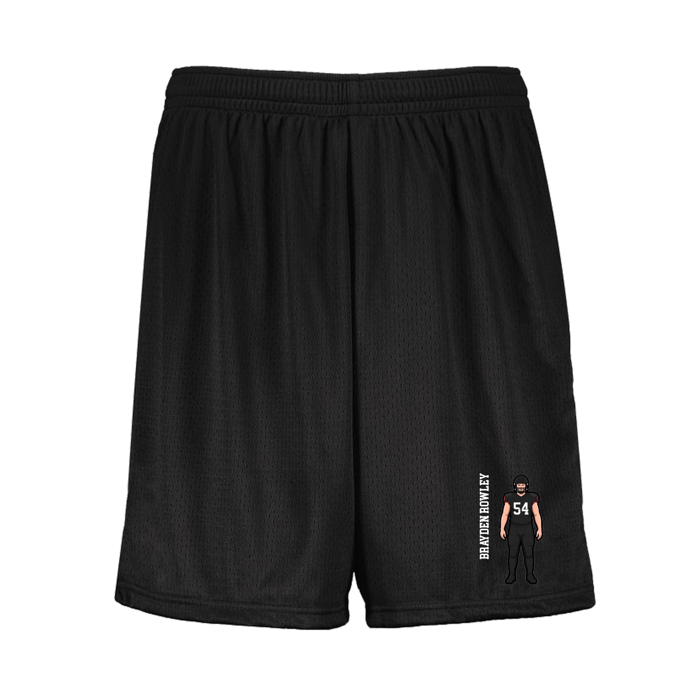 Shorts — Name Vertical in Black