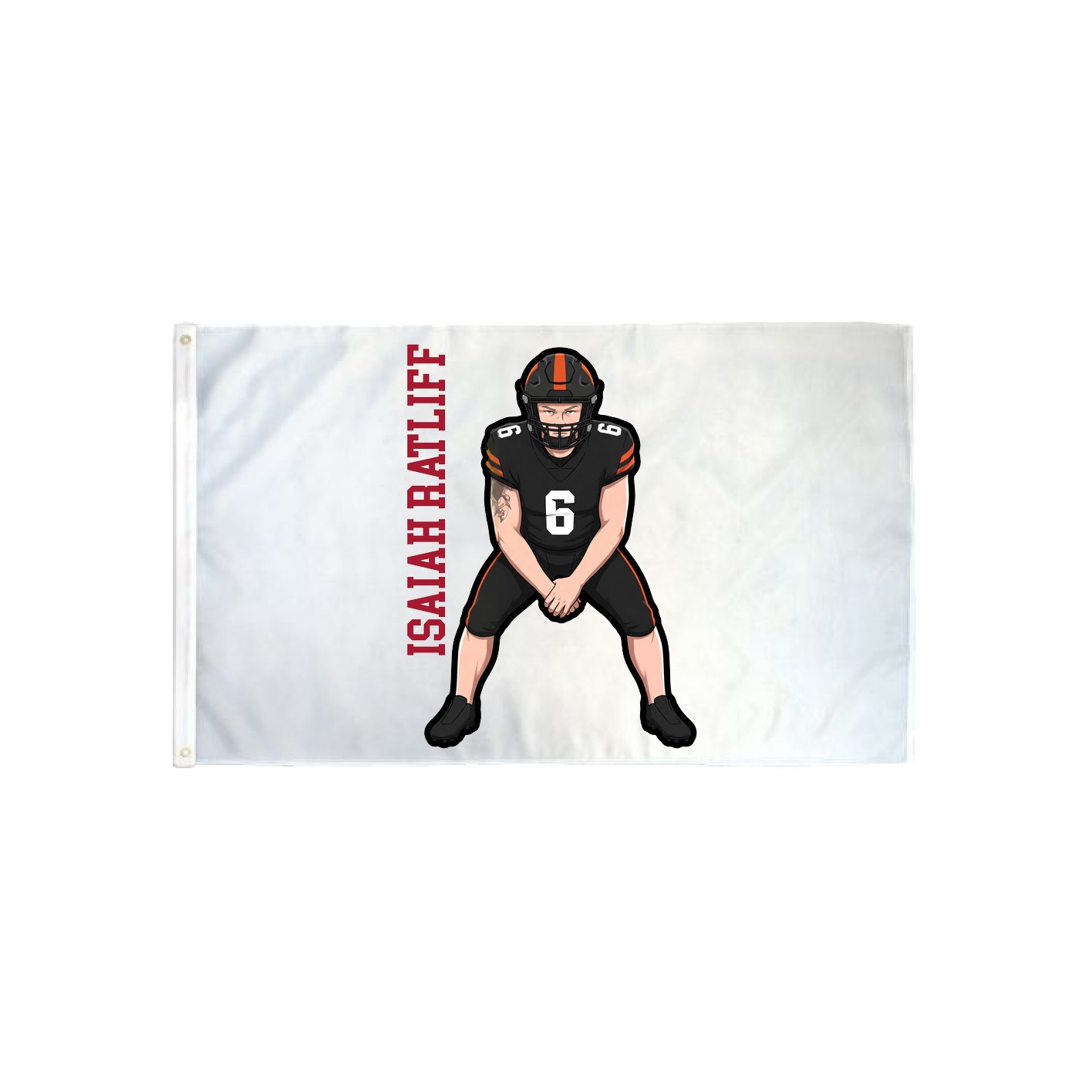 3x5 Flag — Name Vertical in Classic