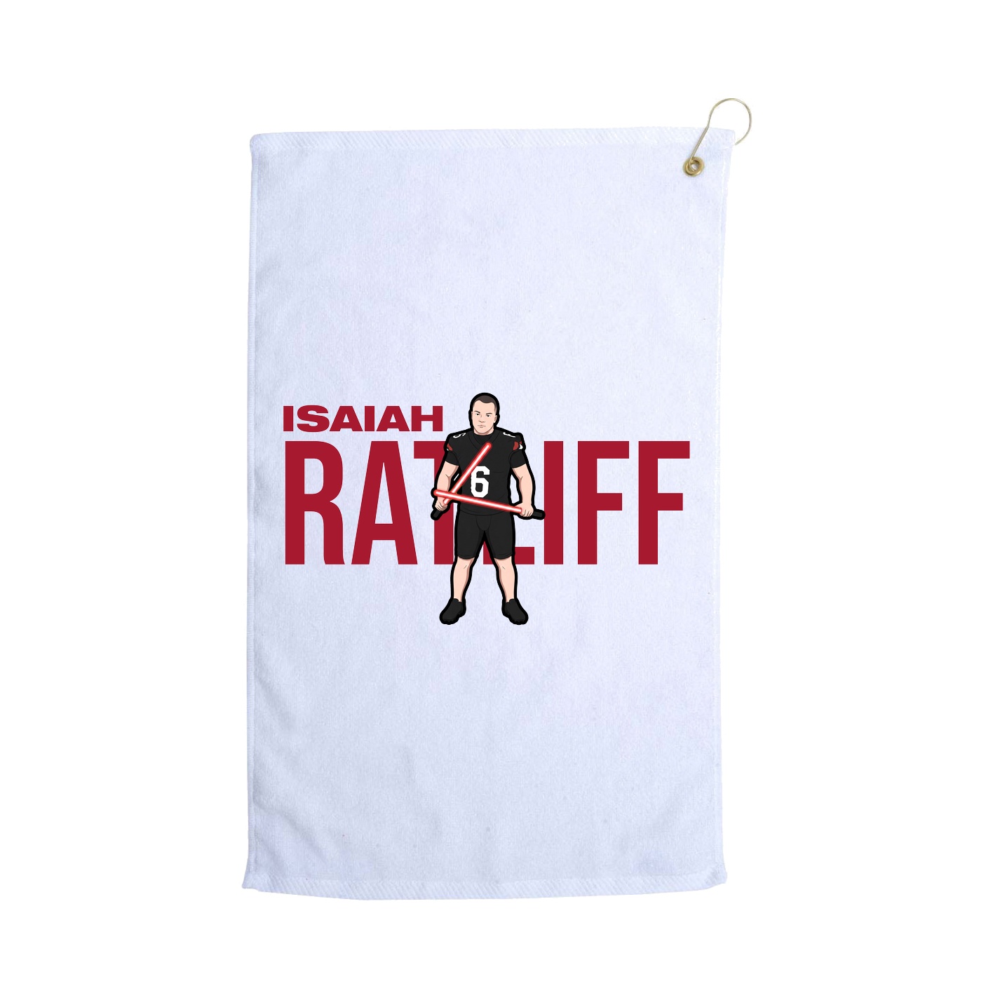 Golf Towel — Player Name in White