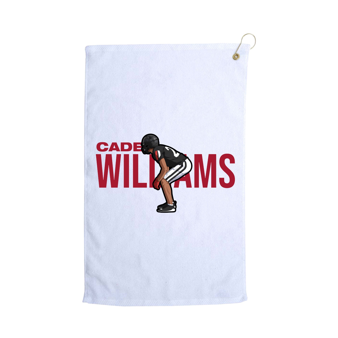 Golf Towel — Player Name in White