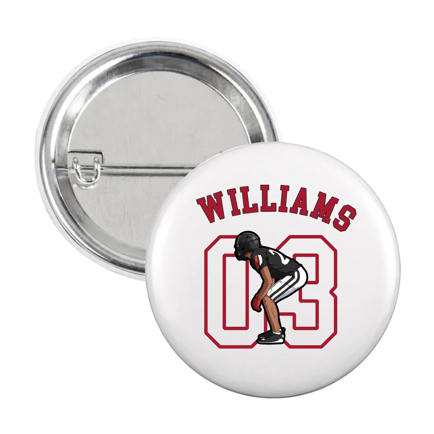 Game Day Button — Shirsey Arch in White