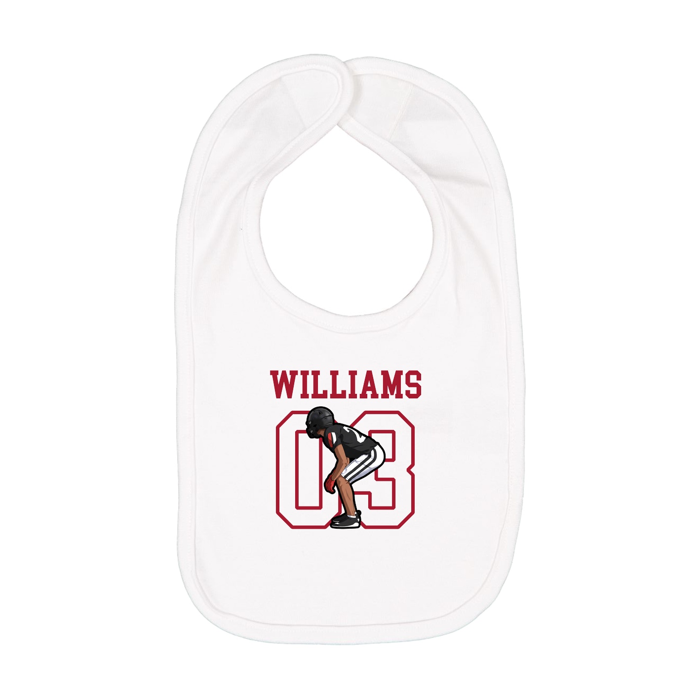 Infant Bib — Shirsey in White