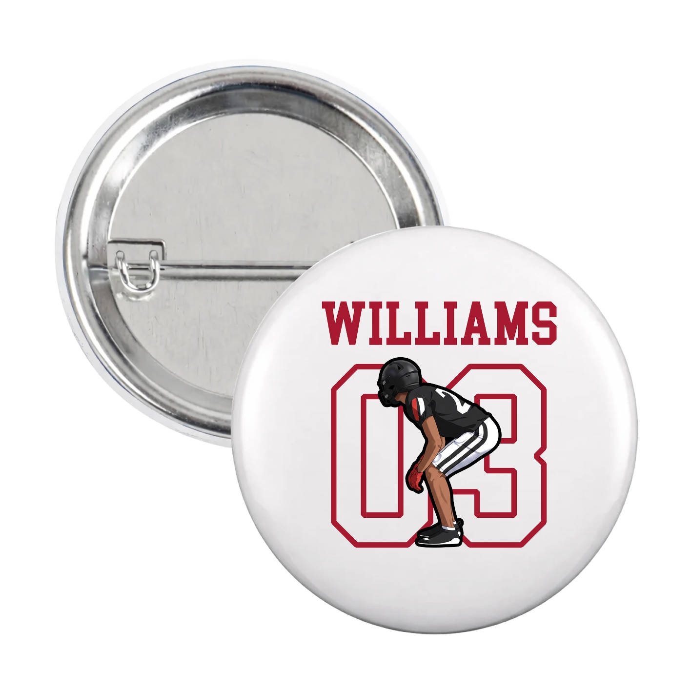 Game Day Button — Shirsey in White