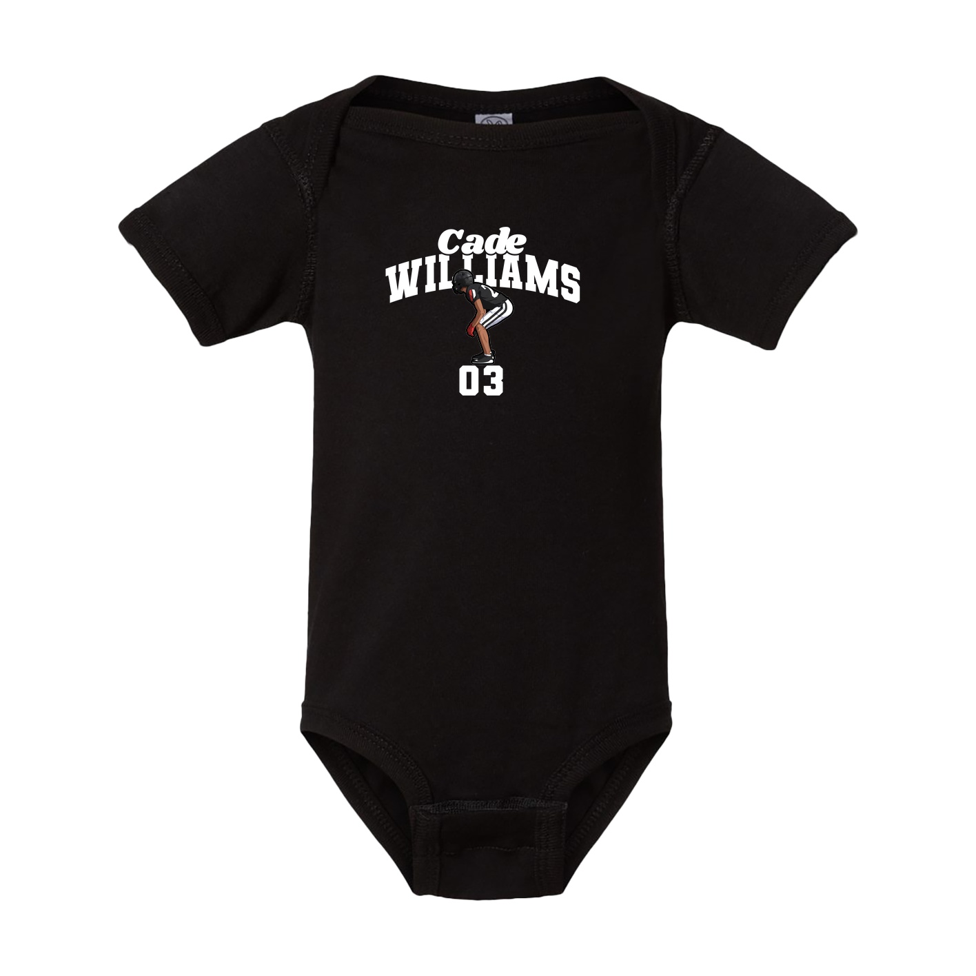 Baby Onesie — Signature Arch in Black