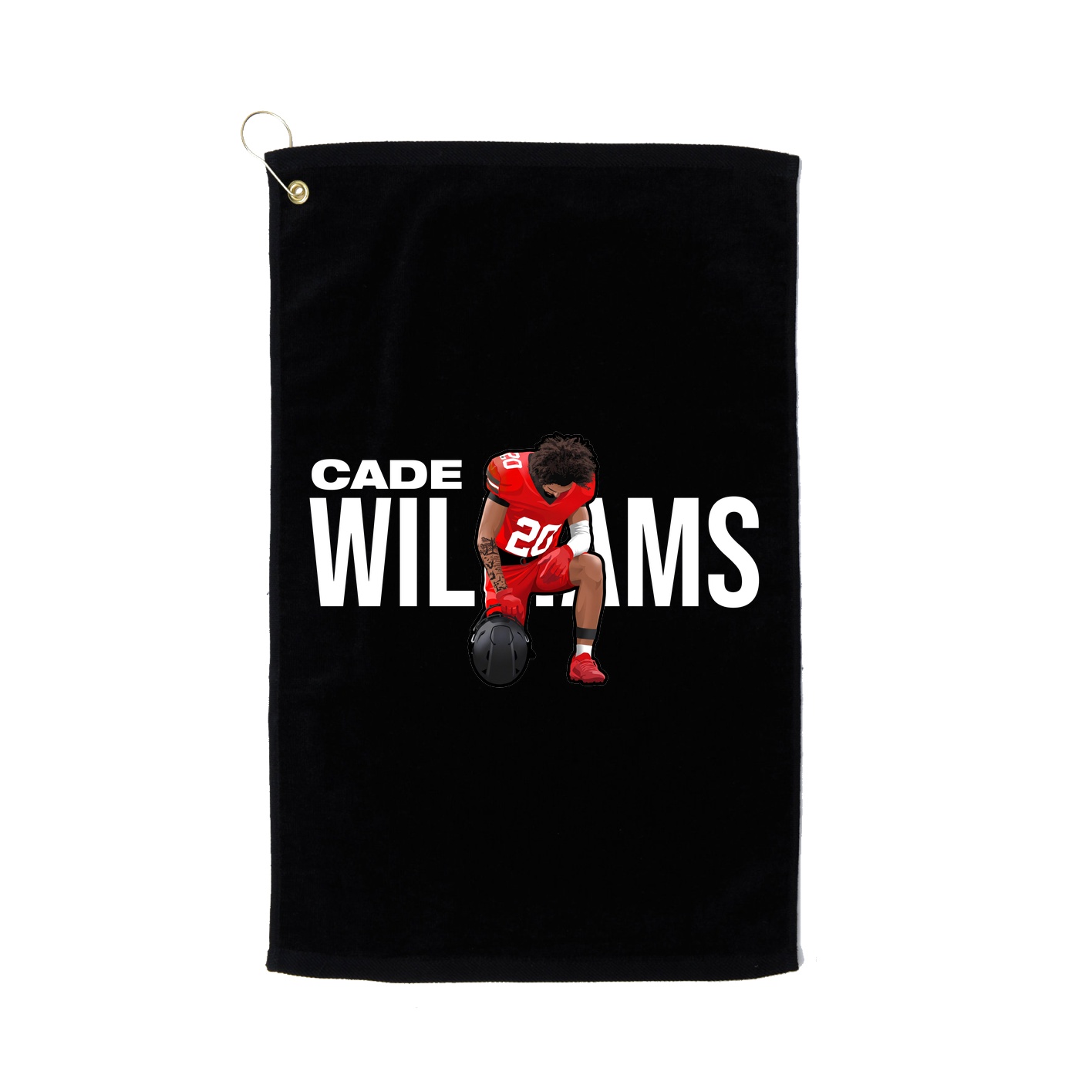 Golf Towel — Player Name in Black