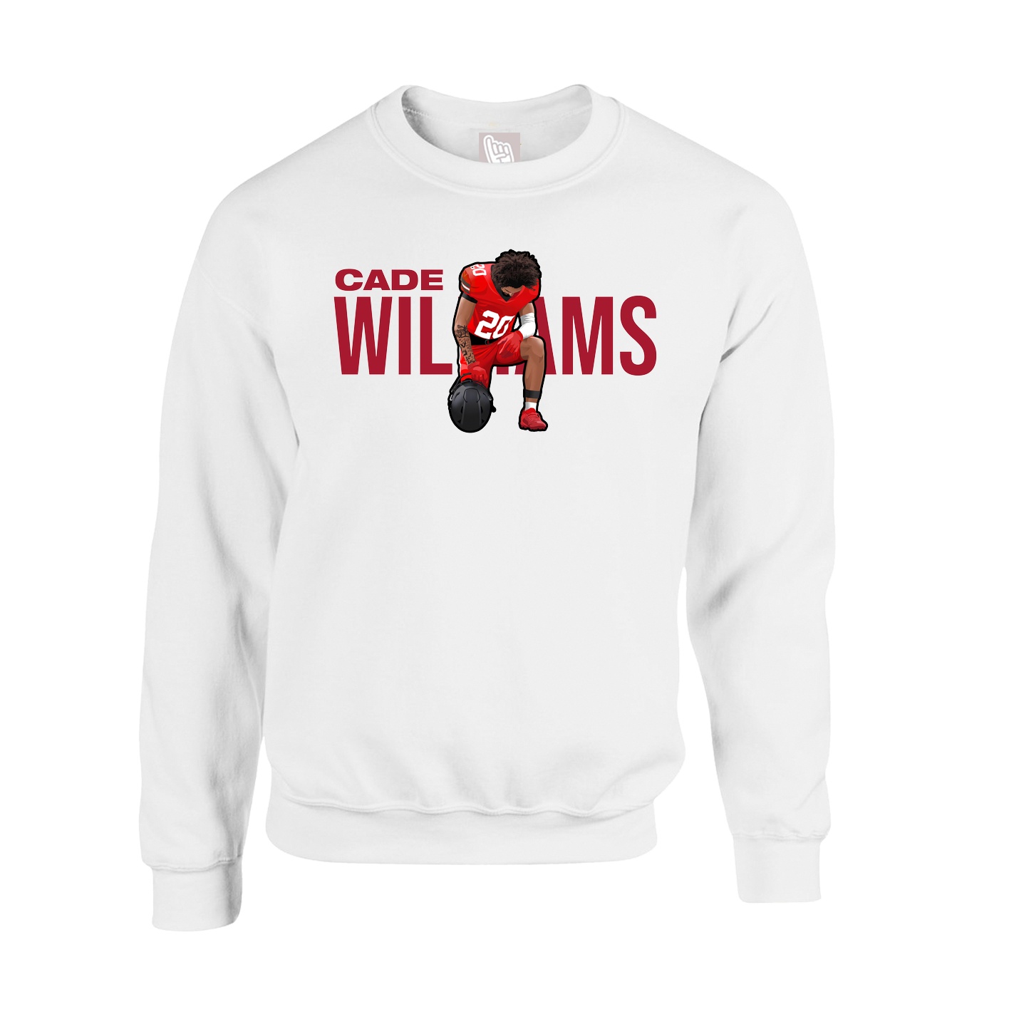 Fleece Crew — Player Name in White