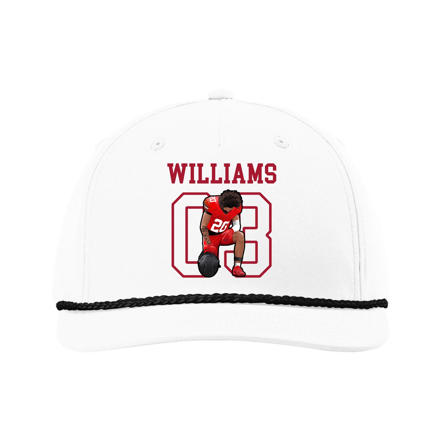 Five-Panel Classic Rope Cap — Shirsey in White