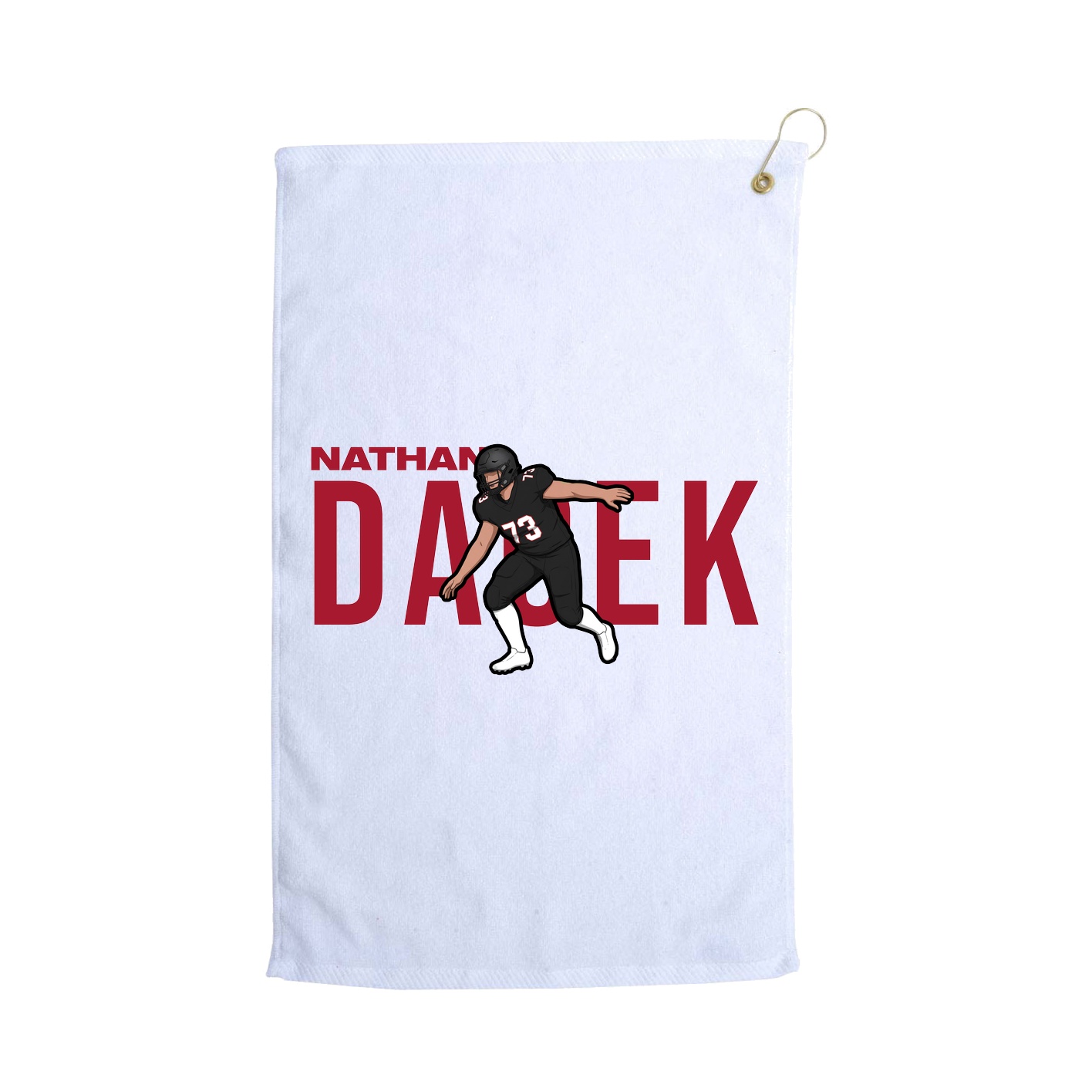 Golf Towel — Player Name in White