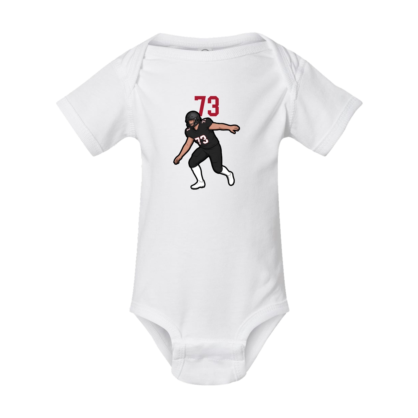 Baby Onesie — Number Top in White