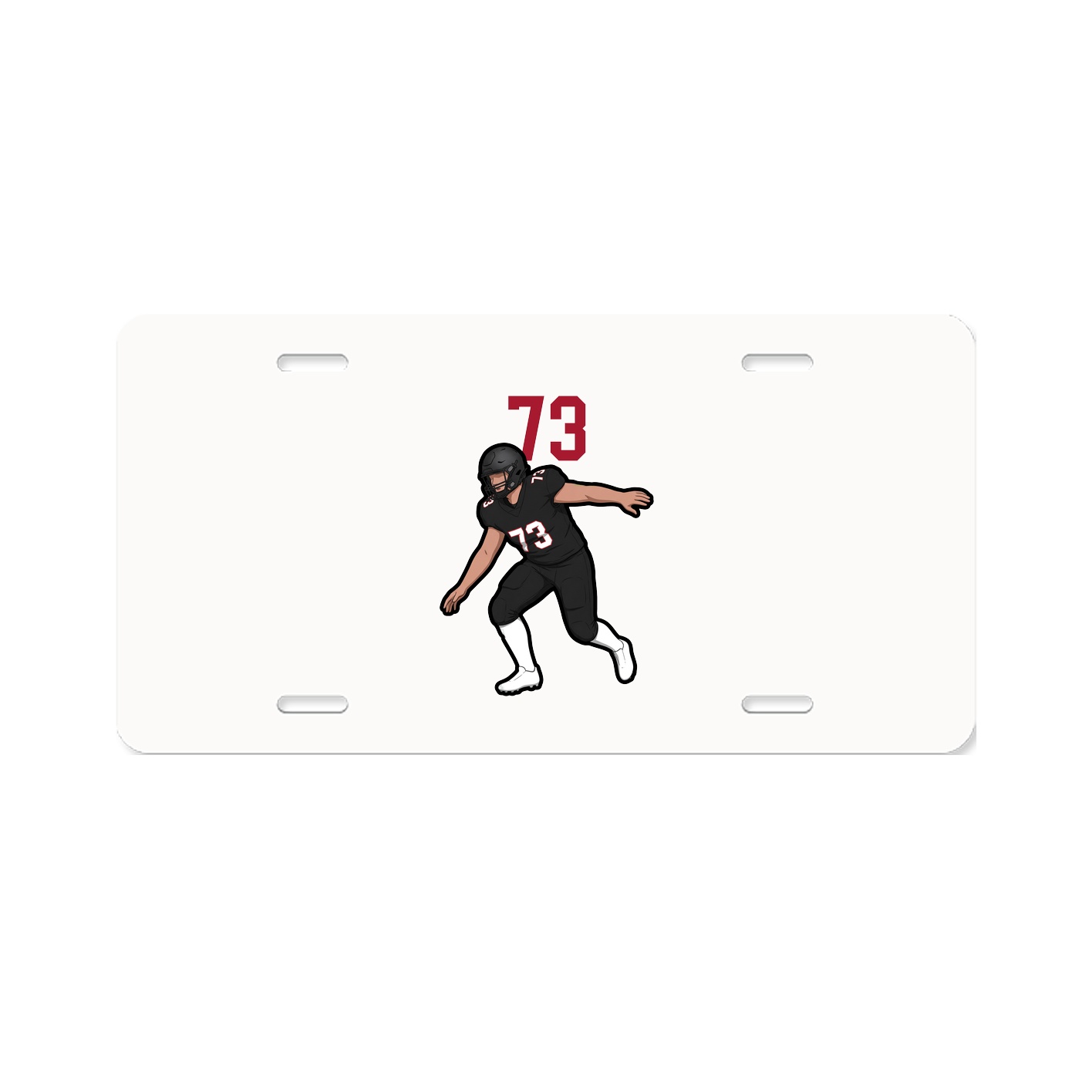 License Plate — Number Top in Classic